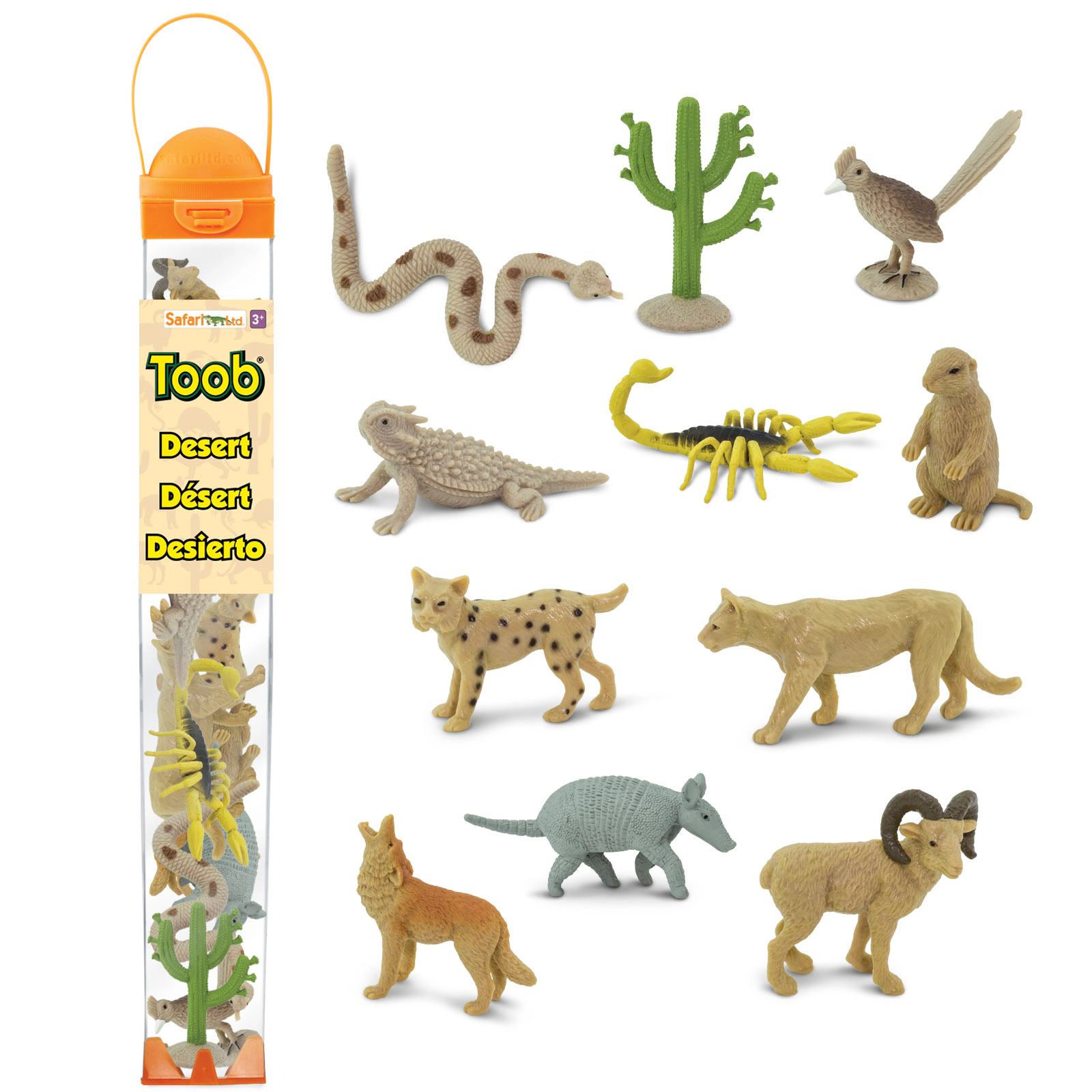 Safari Ltd. - Desert TOOB - contains 11 Mini Figurines