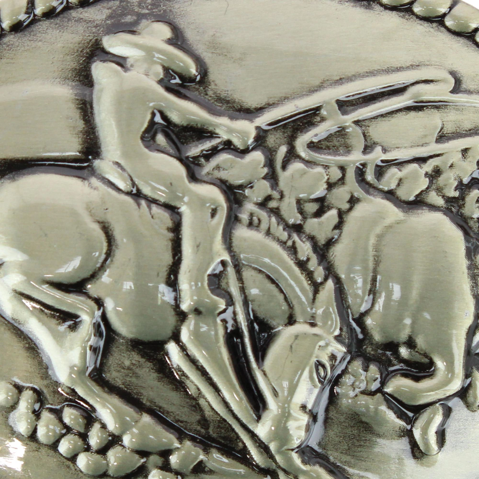 Wrangler Men's Roping Cowboy Belt Buckle Antique Brass Finish