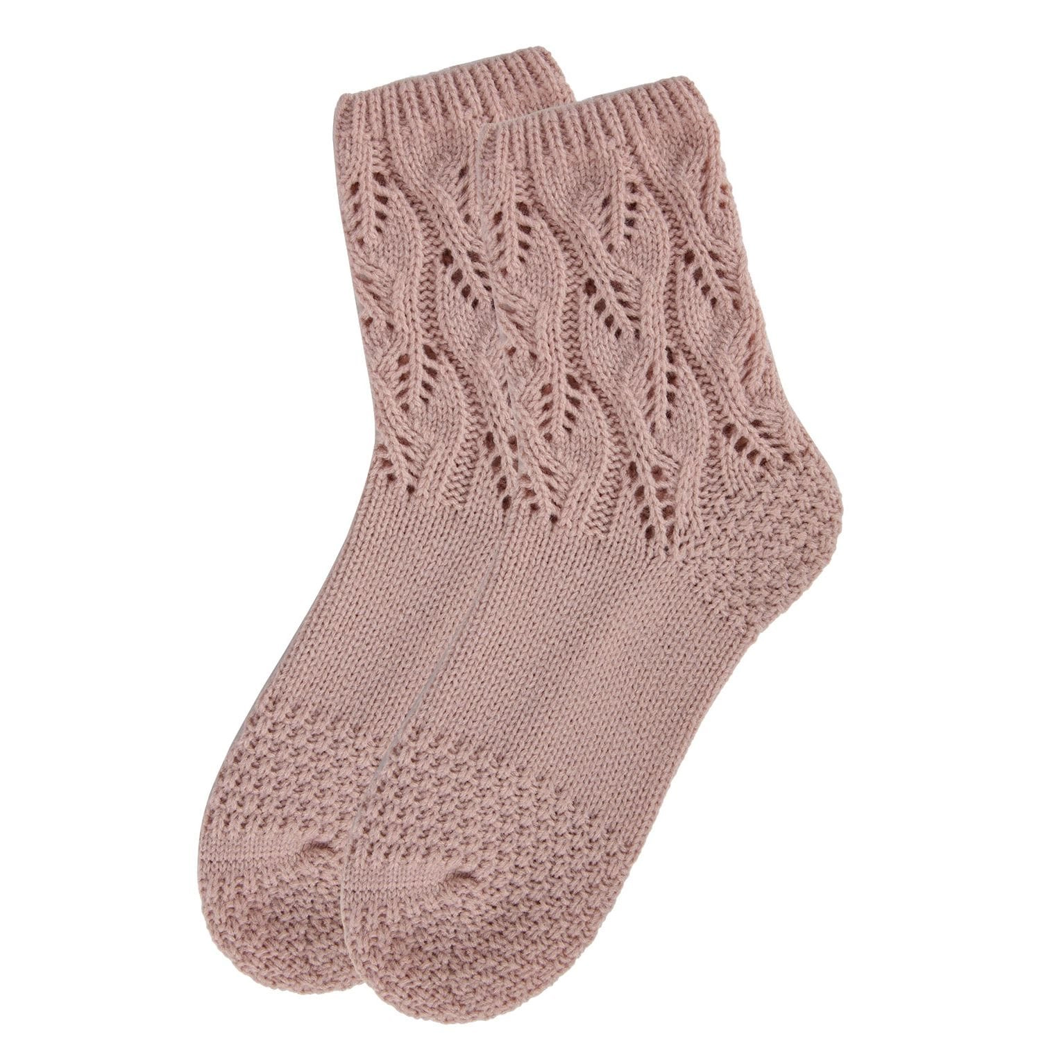 MeMoi Women's Pointelle Sweater Knit Cozy Soft Crew Socks