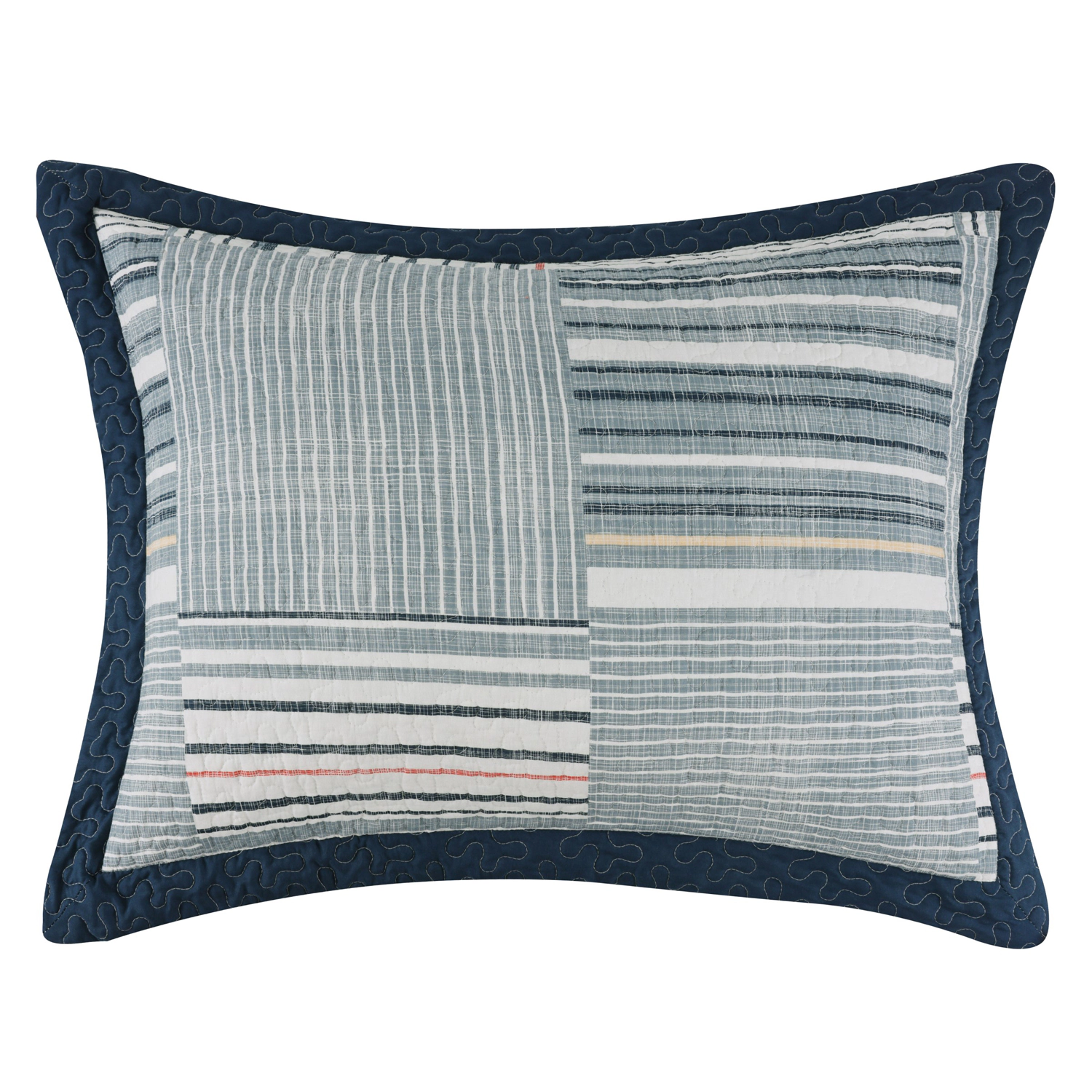 Greenland Home Fashions Voyage Cotton Blend Face Microfiber Back Pillow Sham