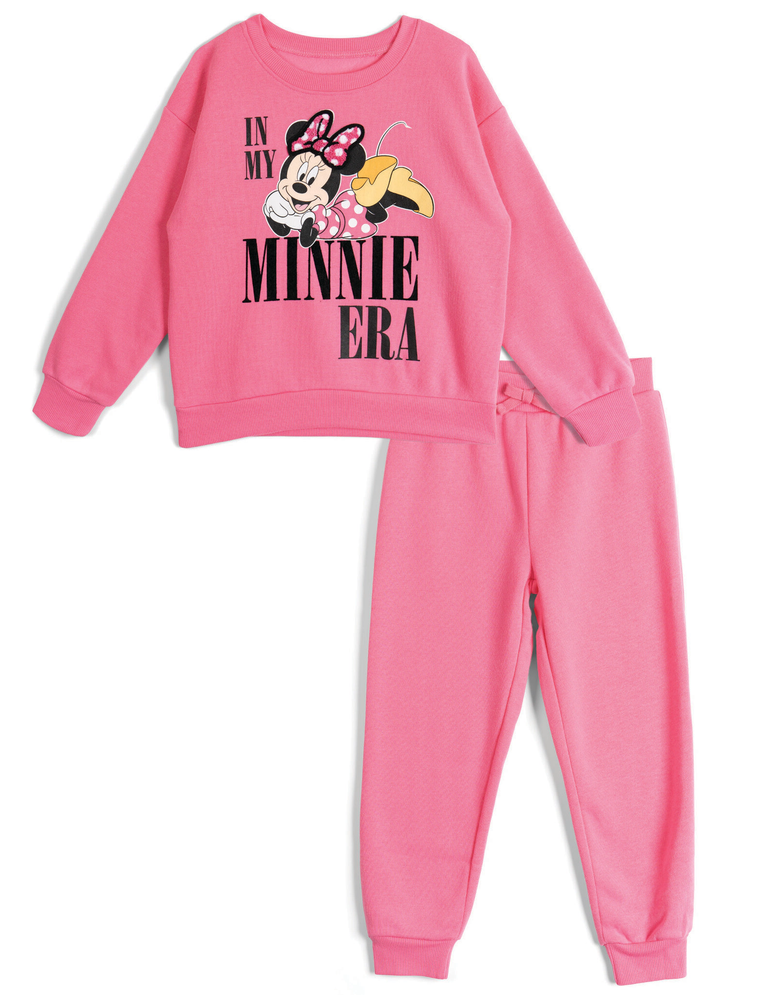 Disney Girls' 2-Piece Fleece Sweatshirt and Pants Set