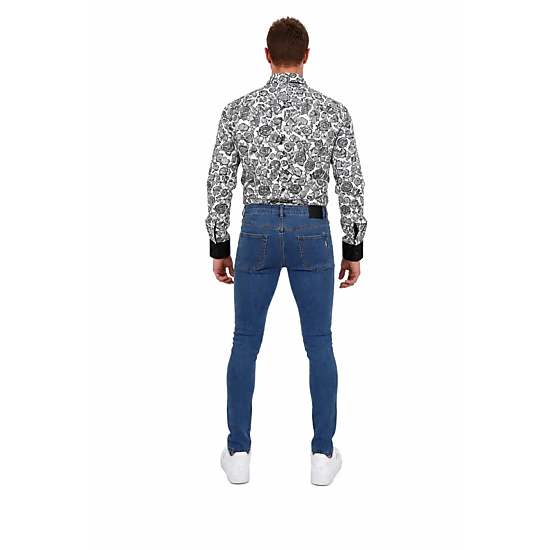 Elie Balleh Men's Patchwork Distressed Jeans