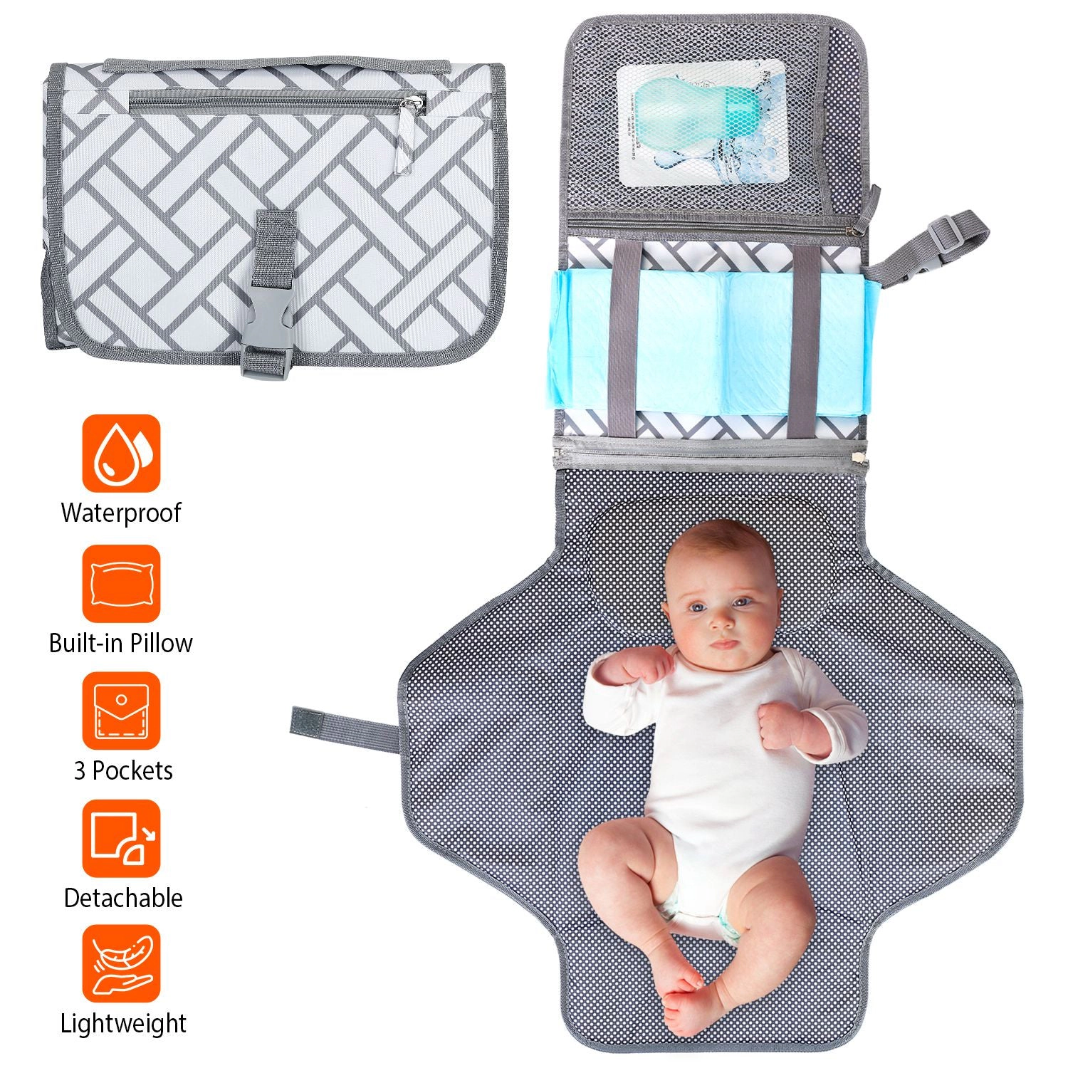 GBruno Kids' Kids' Foldable Waterproof Diaper Changing Pad