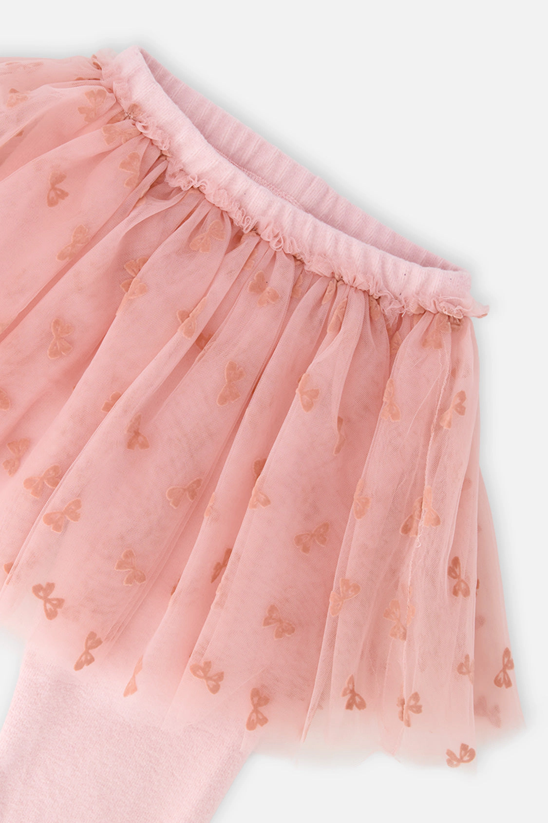 Deux par Girls Leggings with Integrated Tulle Skirt