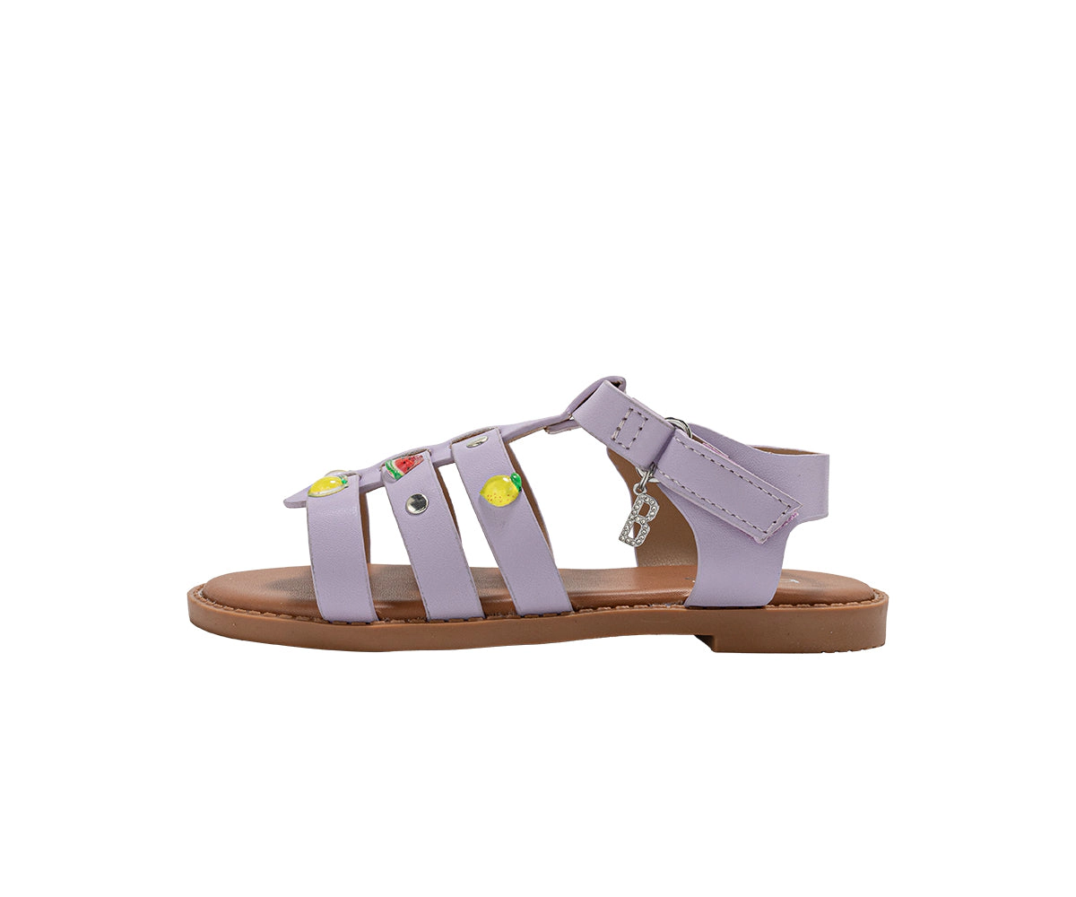 bebe Girl's Sandals - Strappy Flat and Studded Summer Shoes