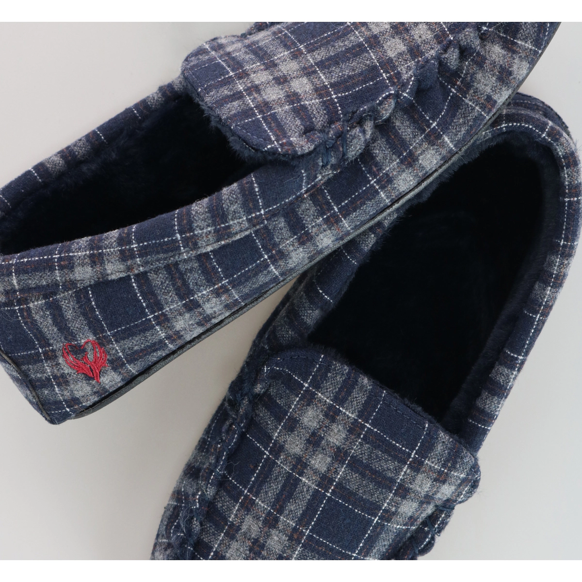 Ascentix Men's Slip On Plaid Slipper