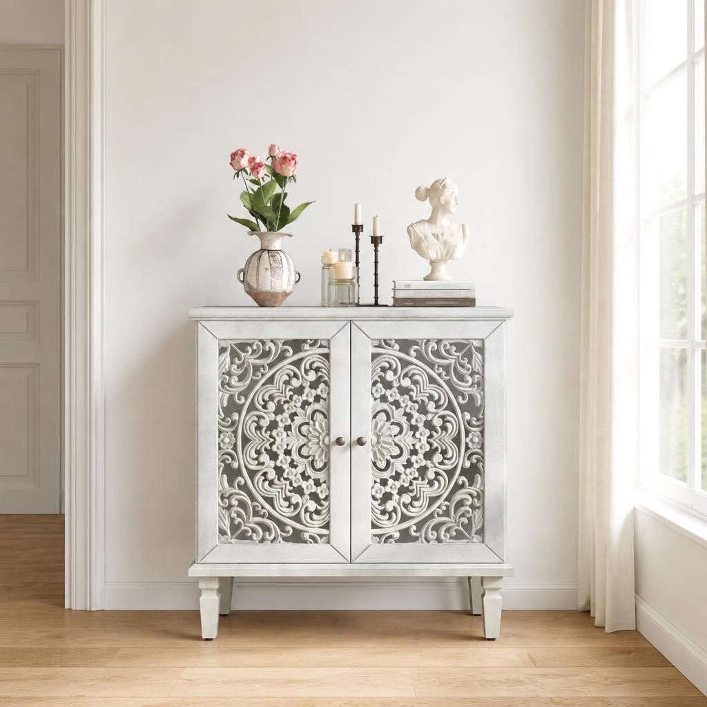 GOODSILO Solid Wood MDF Freestanding Storage Cabinet