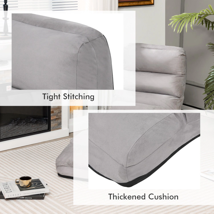 Hivvago Folding Lazy Sofa Couch With Pillow