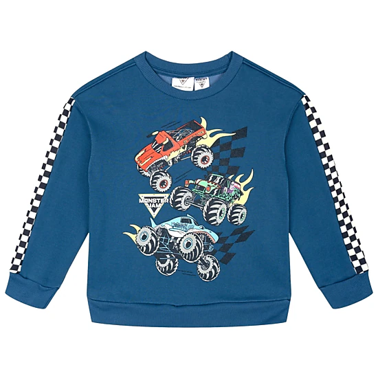 Monster Jam Boys' Fleece 2-Piece Sweatshirt and Pants Set