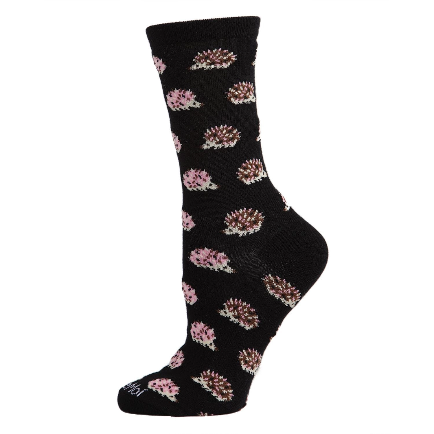 MeMoi Hedgehogs Bamboo Blend Crew Socks
