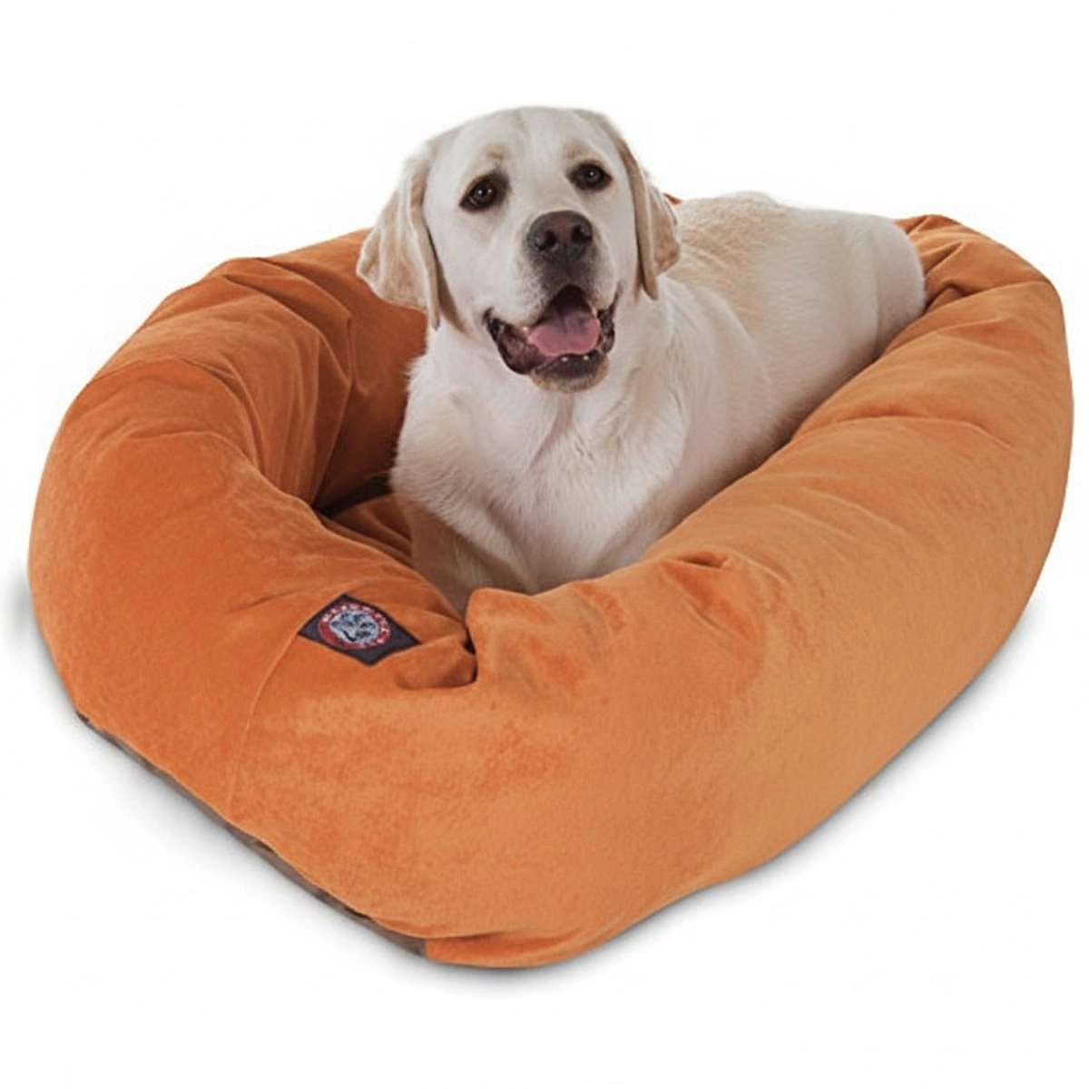 MajesticPet 40 in. Villa Donut Pet Bed, Orange