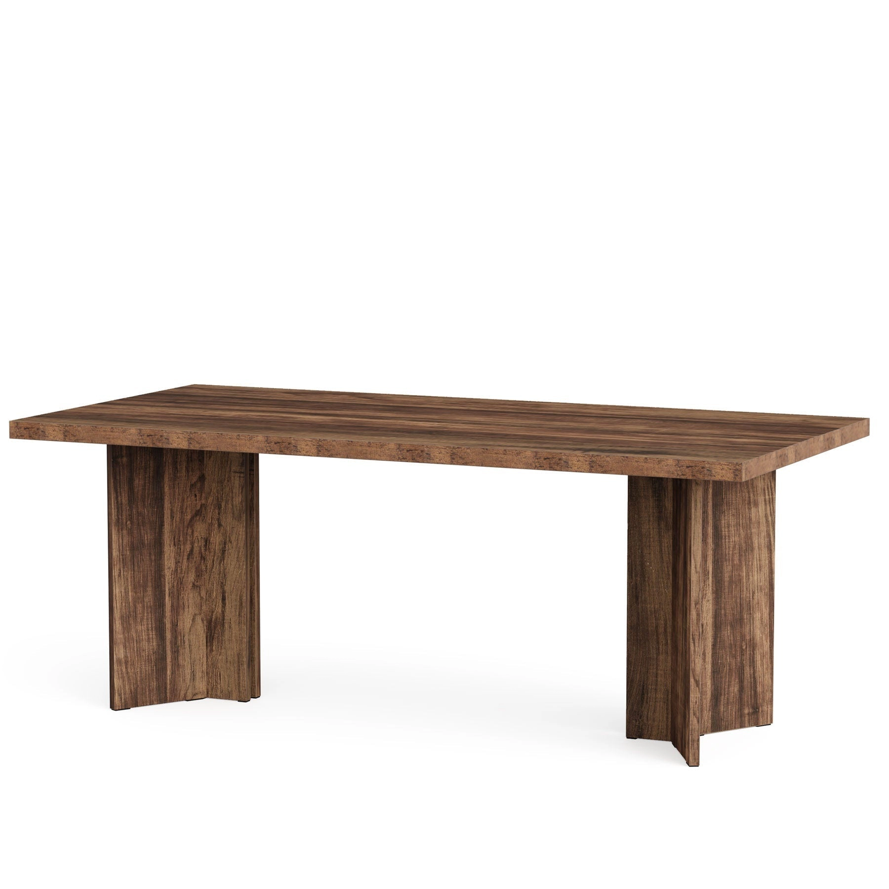 Tribesigns 63" Wood Executive Desk, Farmhouse Computer Desk with Large Tabletop