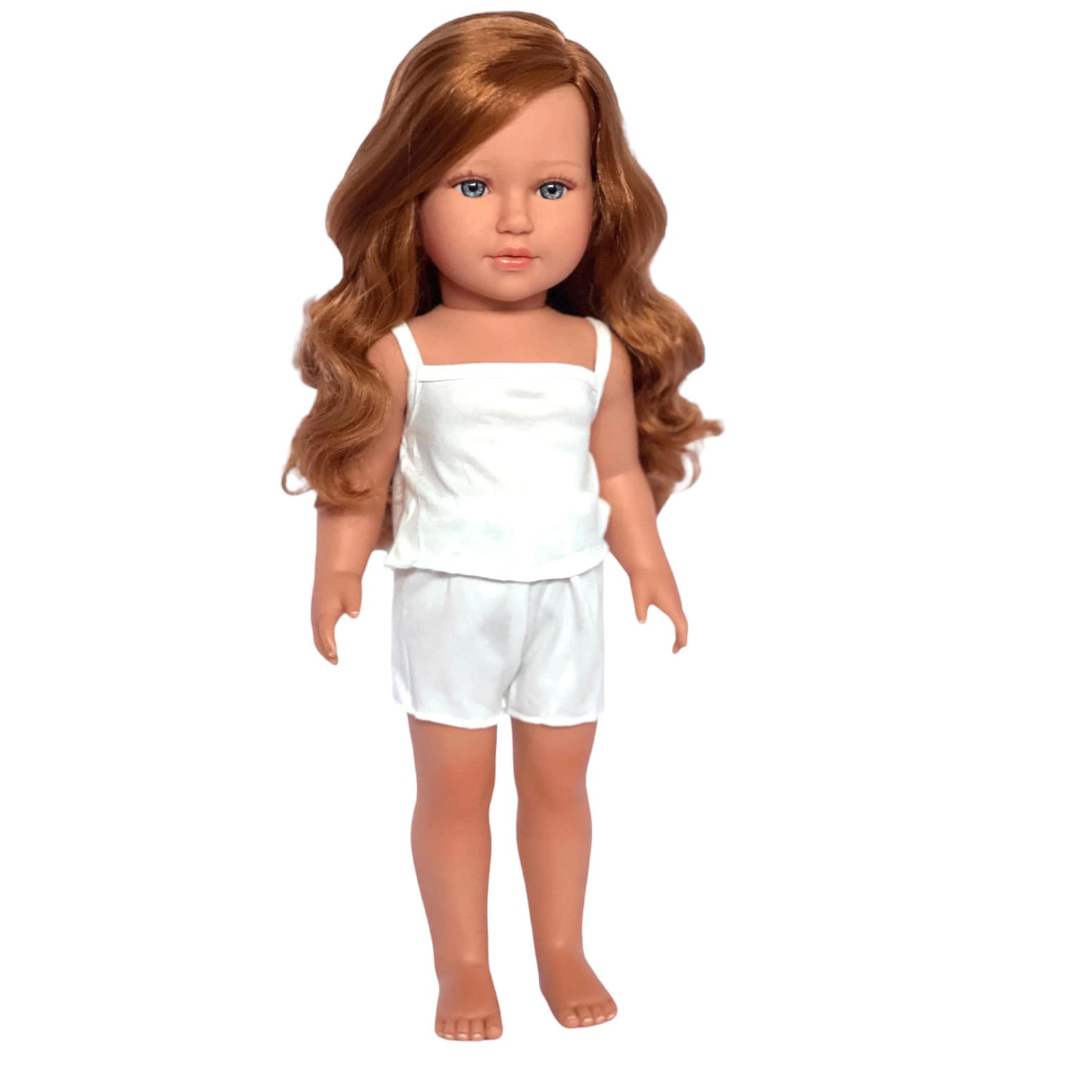 Kennedy and Friends 18 Inch Girl Doll  Jolene: The Stunning Redhead Beauty with Dark Blue Eyes and Wavy Italian Hair