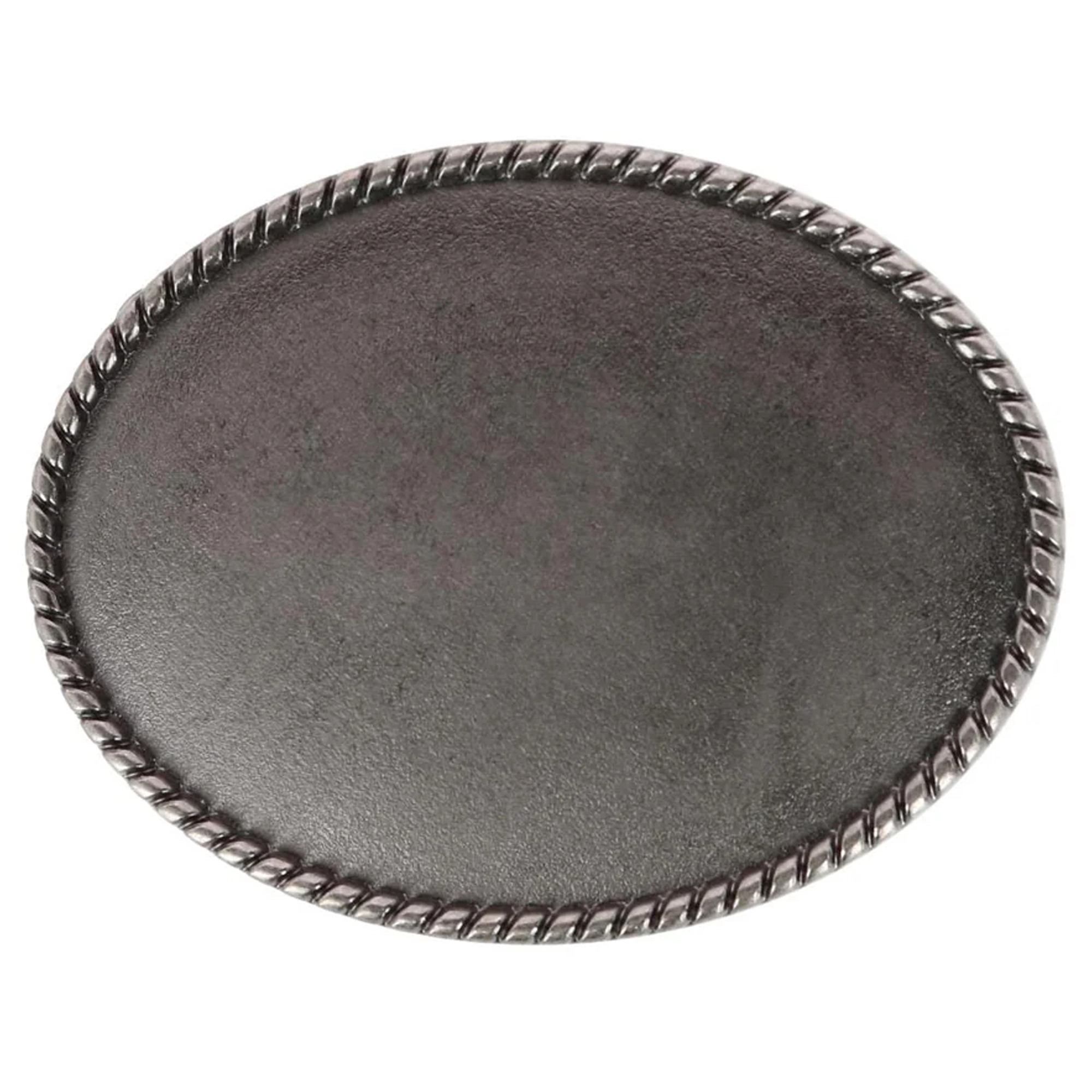 CTM Blank Braided Oval Belt Buckle