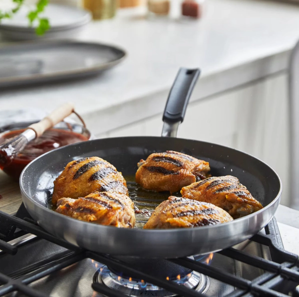 GreenPan Levels 6-Piece Stackable Stainless Steel Ceramic Nonstick Cookware Set