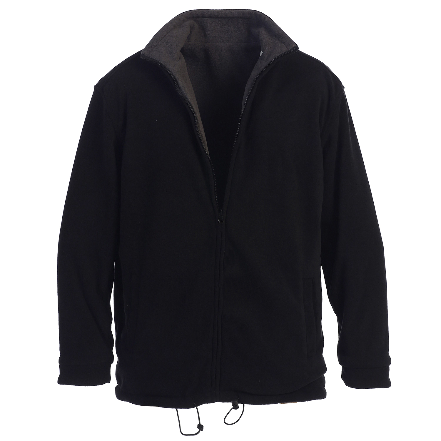Gioberti Men's Zip Up Reversible Polar Fleece Heavy Jacket