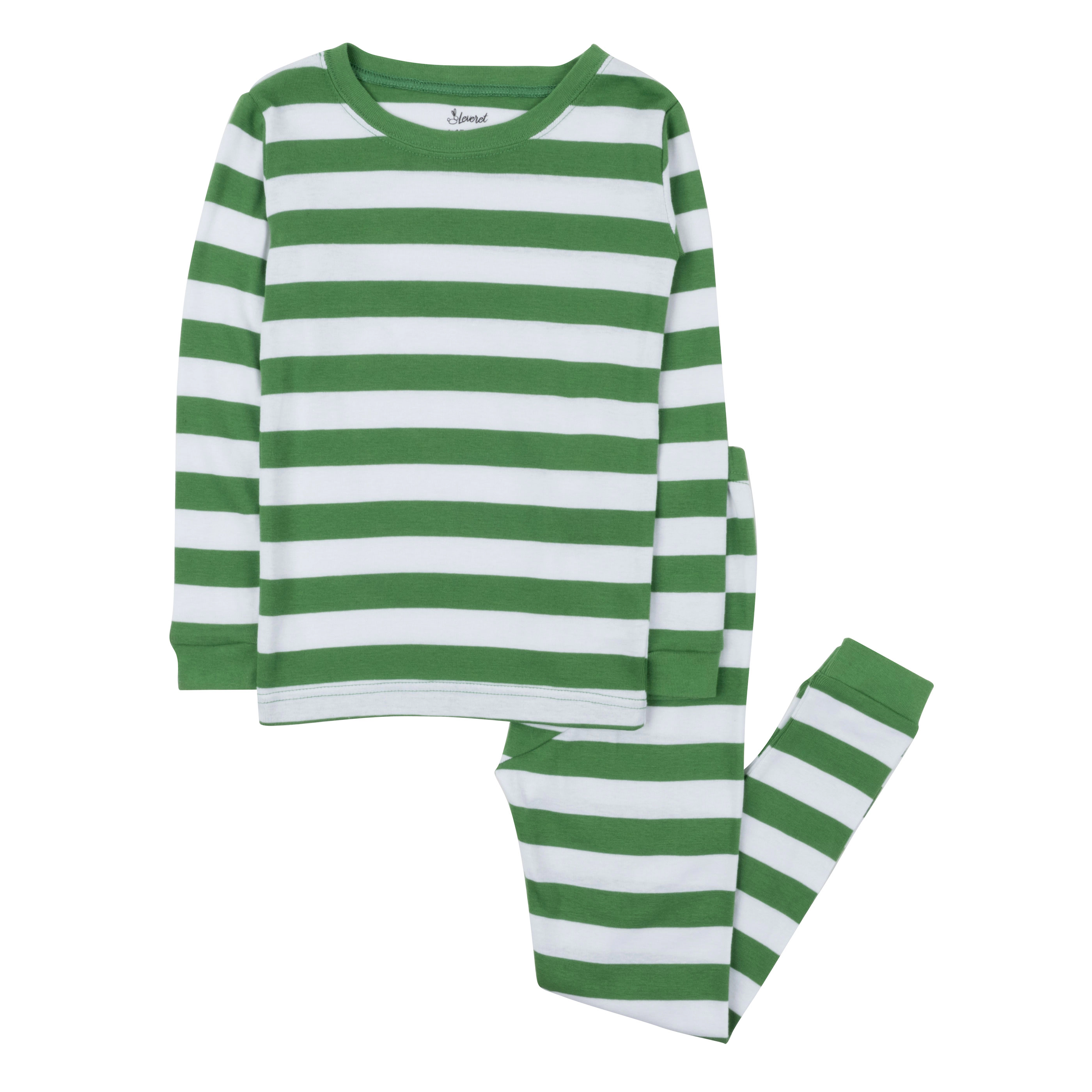 Leveret Baby/Toddler/Kids 2-pc Cotton Snug Fit Holiday Striped Pajamas