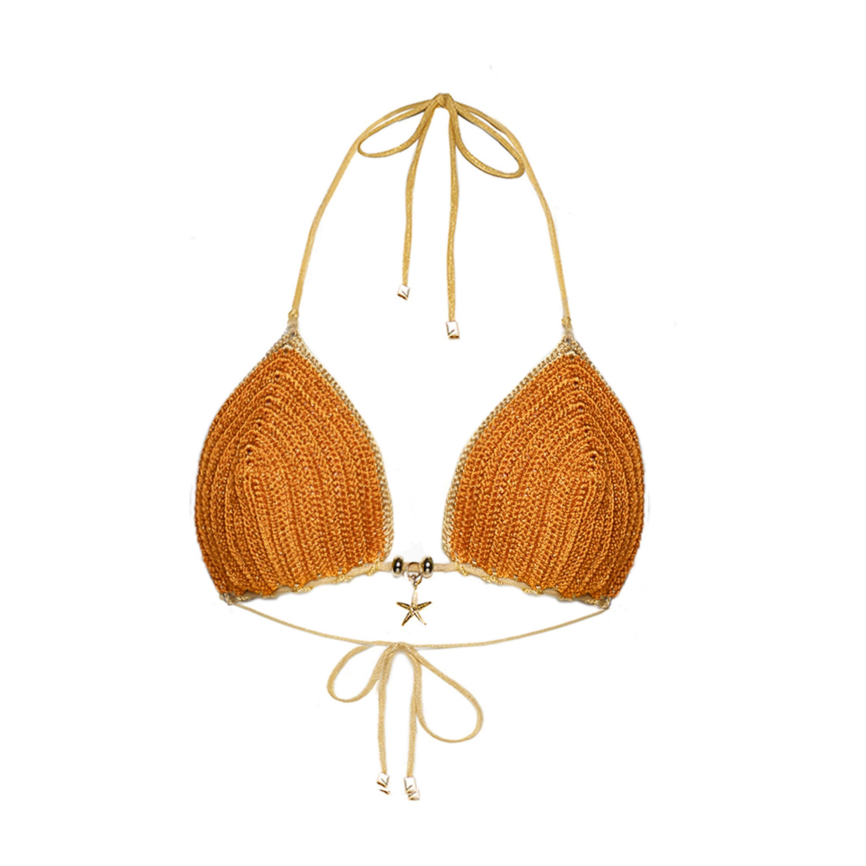 Cherina Beachwear Women's Sasha Triangle Crochet Bikini Top