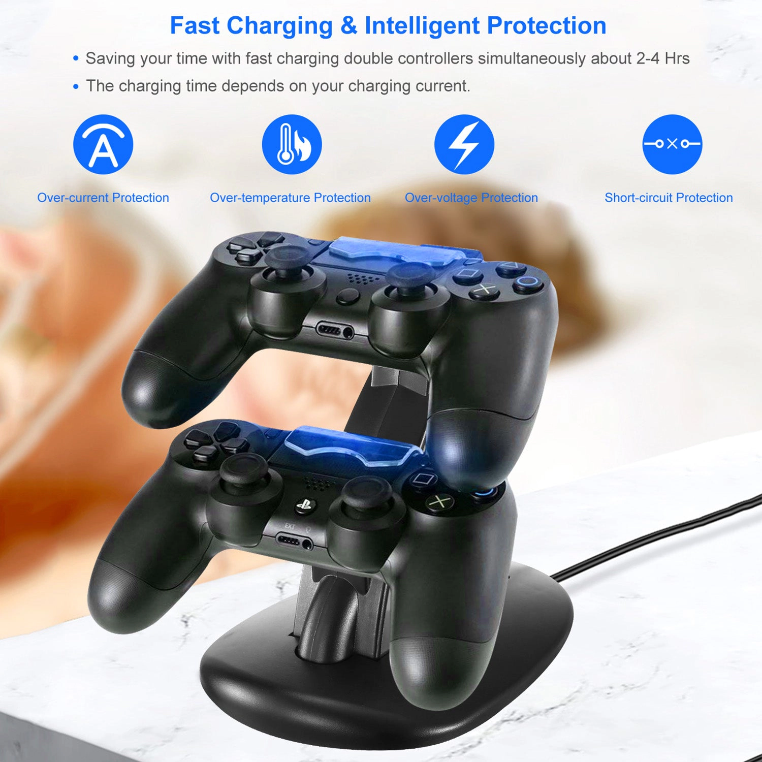 GBruno Dual Controller Charging Dock For PS4