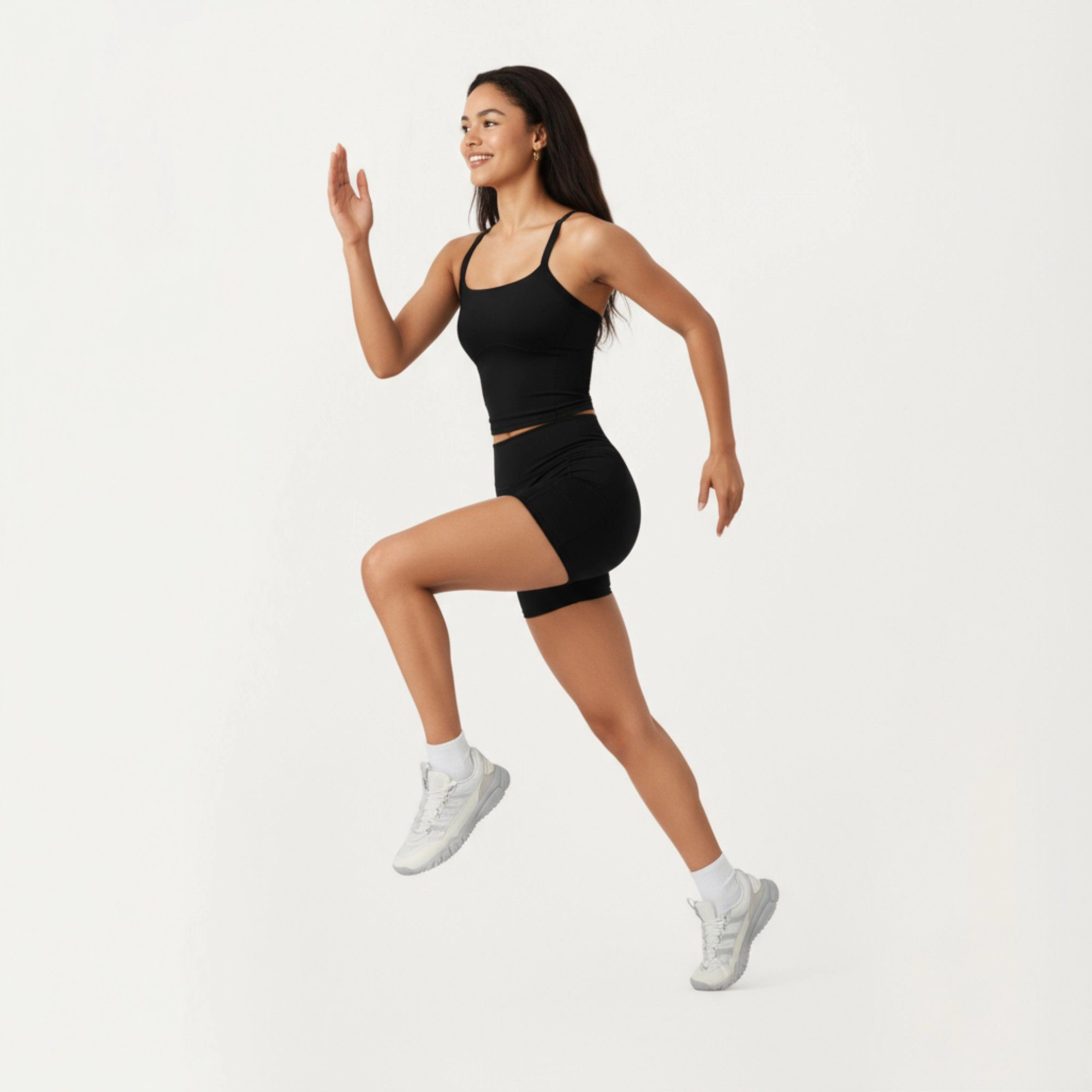 Anna-Kaci Women's High Waist Active Shorts with Smooth Stretch Fabric and Supportive Contoured Waistband