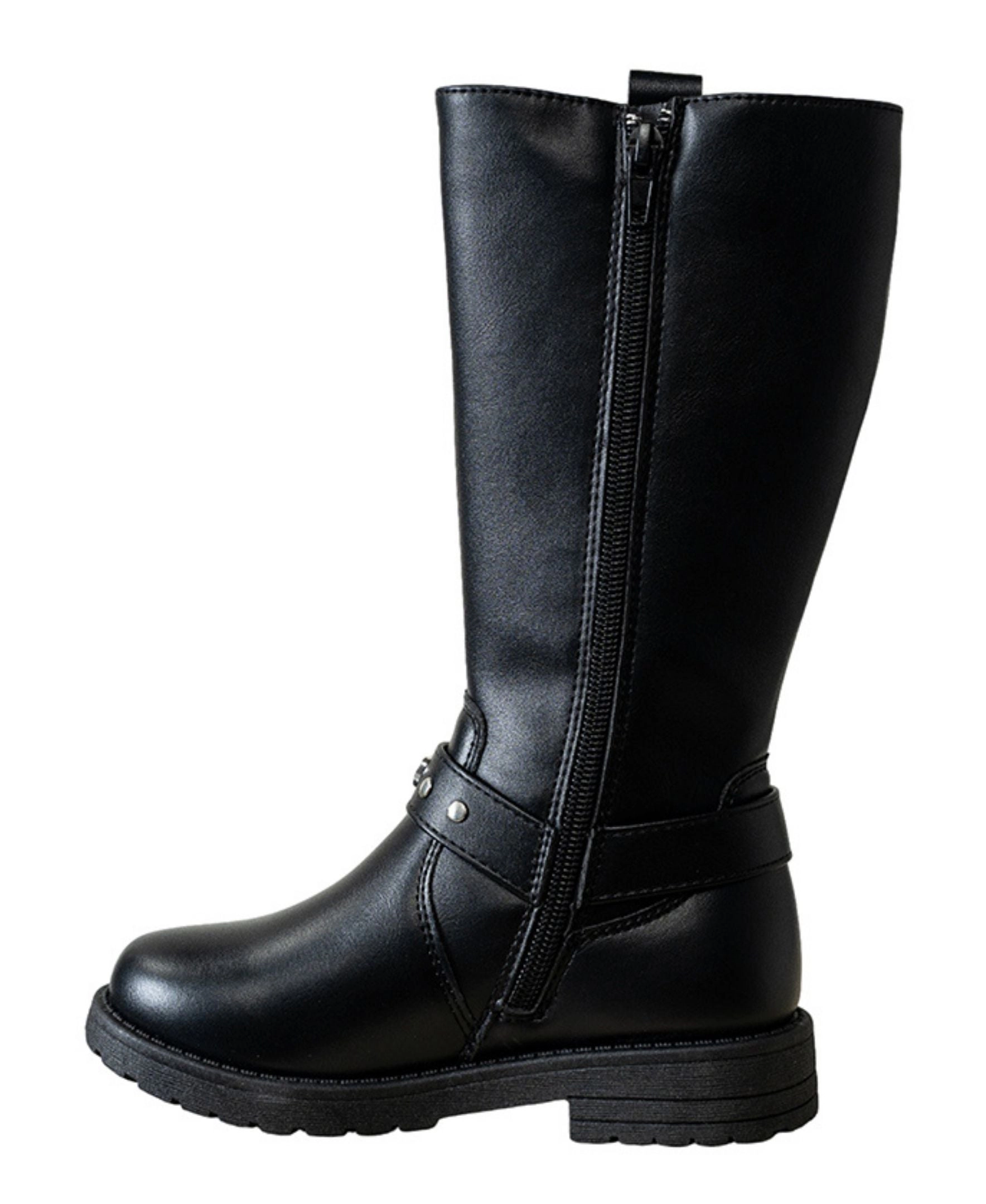 Bebe Girl's Tall Rider Boot with Charms and Studs