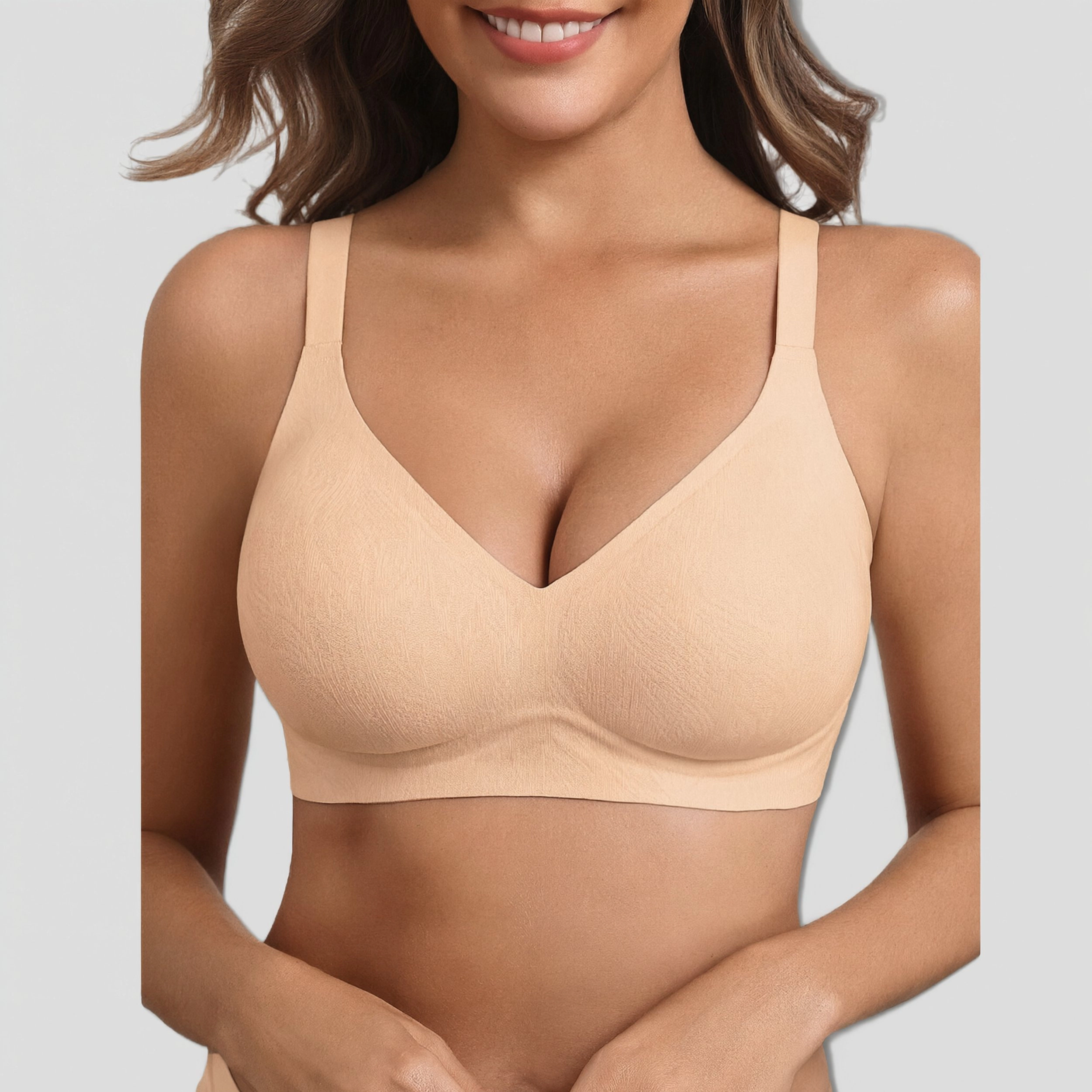 Avidlove Women's Deep V Seamless Full Coverage Bralette