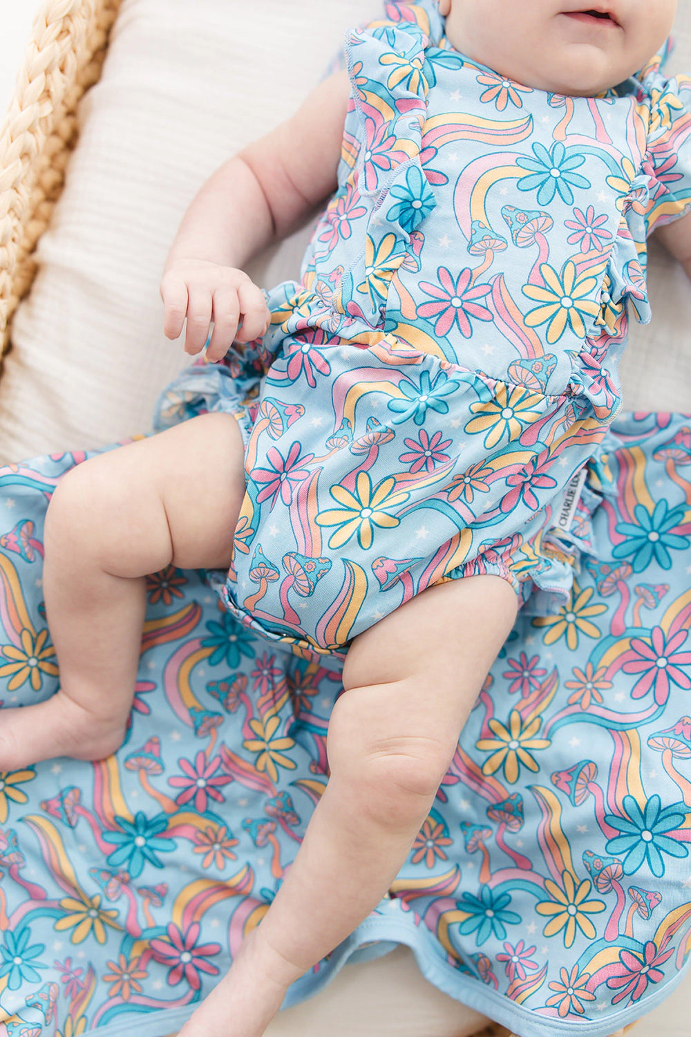 Charlie Lou Baby Girl's Bubble Ruffle Bodysuit