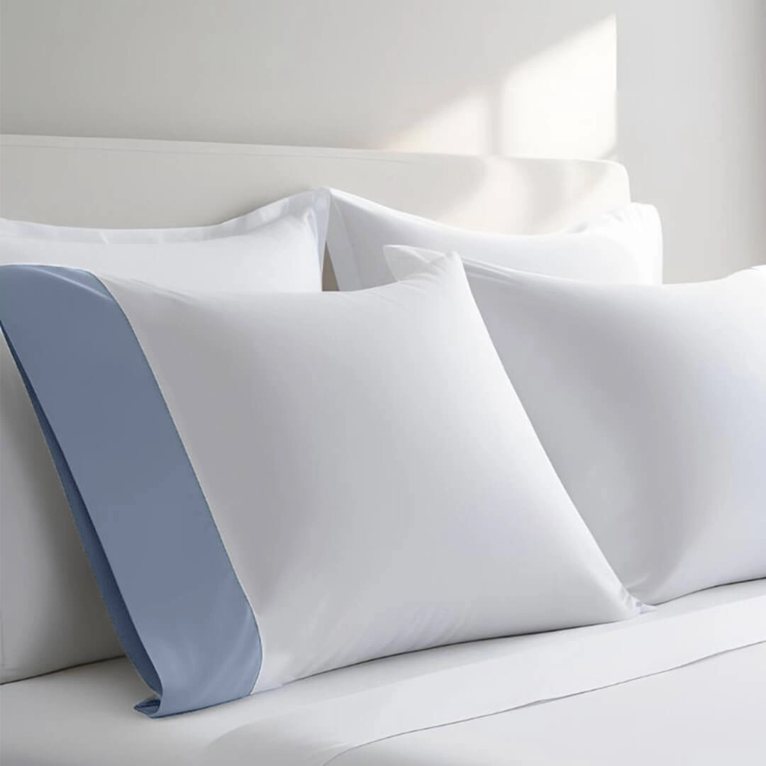 Egyptian Linens 608 Thread Count Cotton Cuff Pillowcase Set