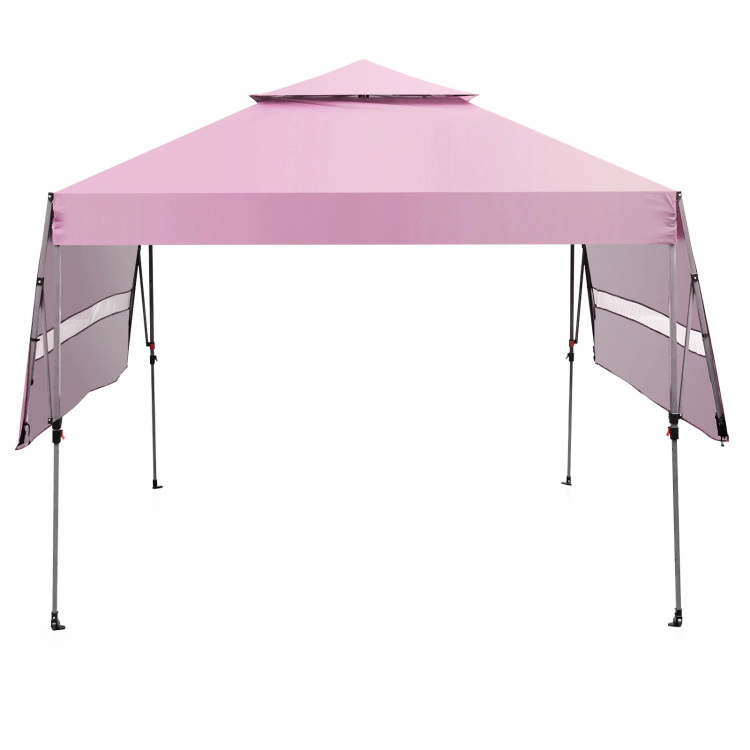 Hivvago 10 x 17.6 Feet Outdoor Instant Pop-up Canopy Tent with Dual Half Awnings