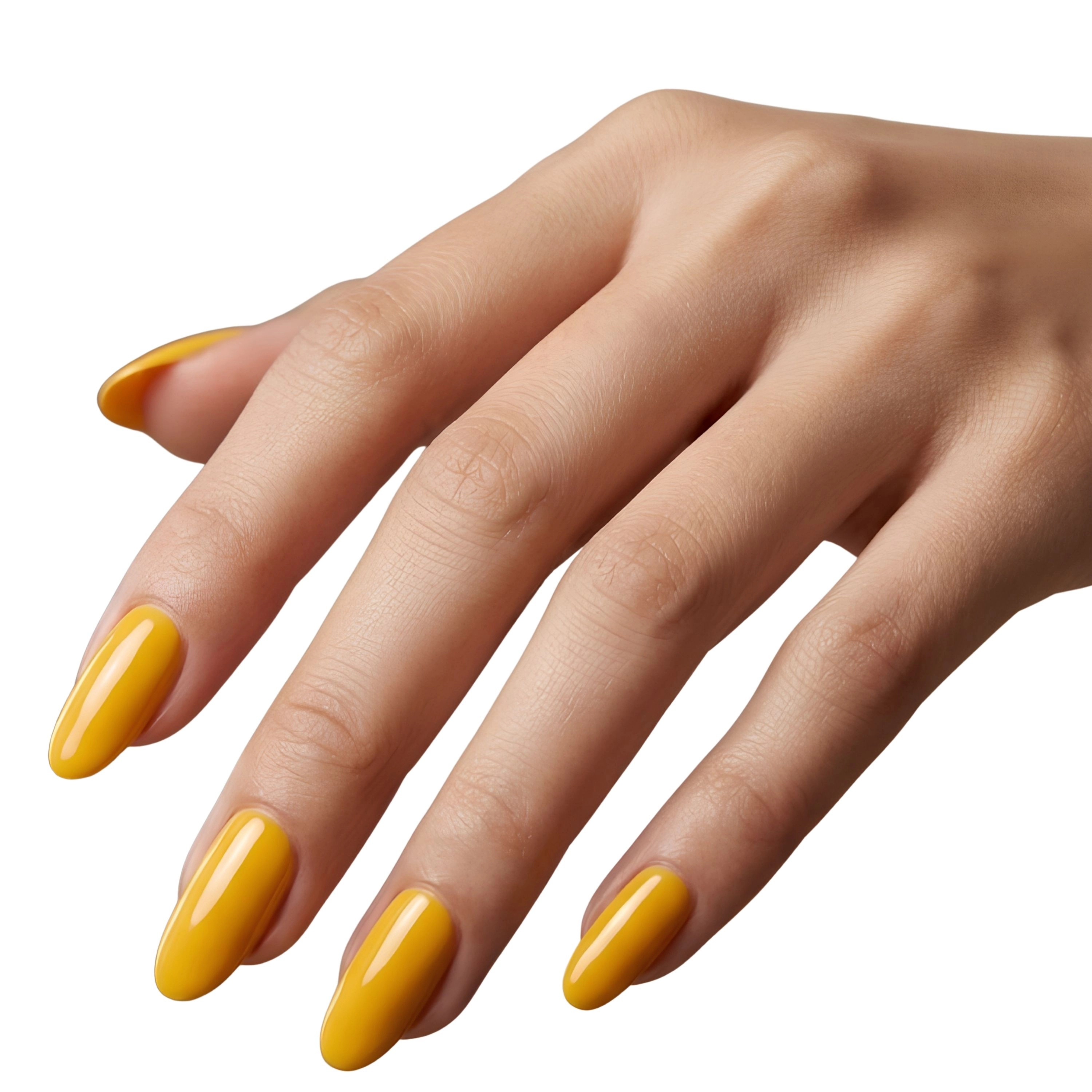 XPNail Women's 2-Pack Bundle of Nail Polish Strips Yellow 16ct
