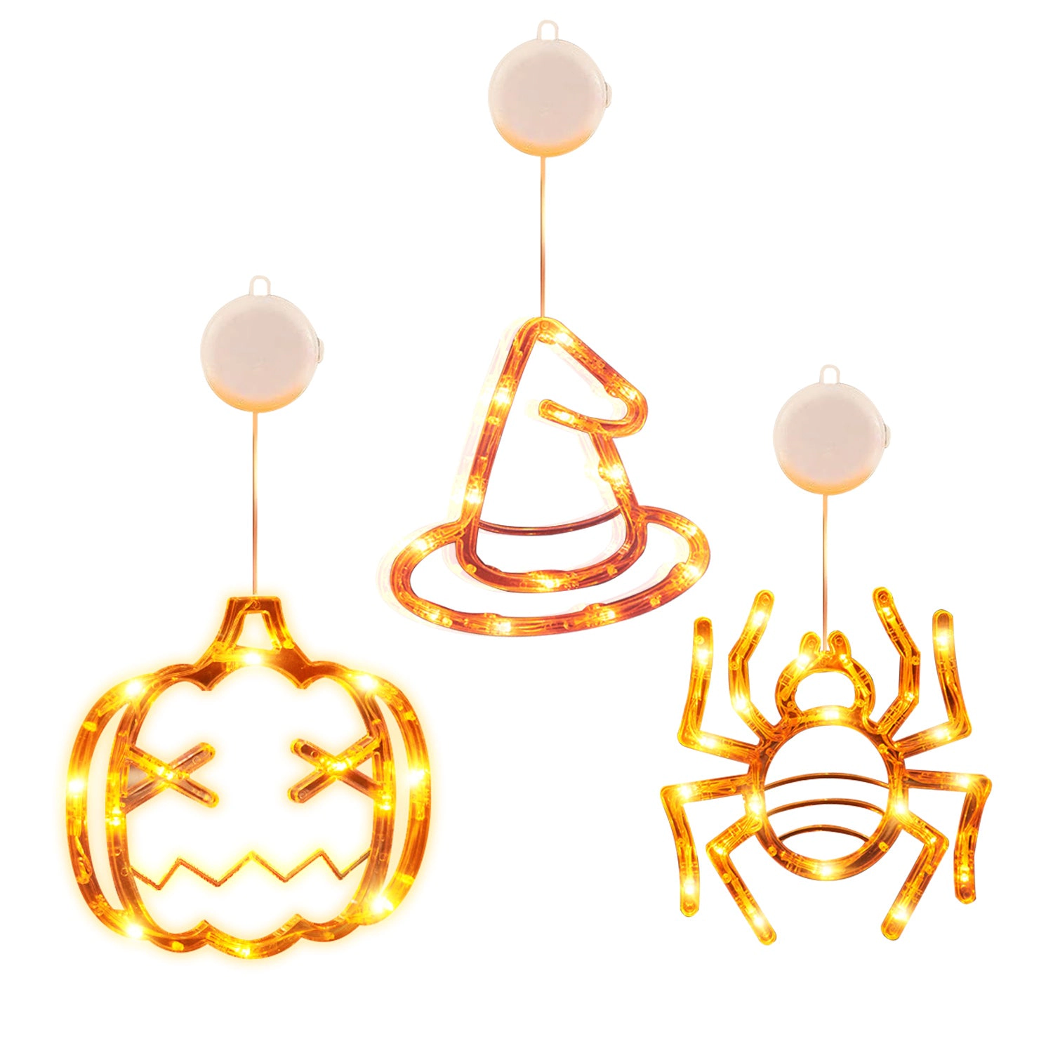 IMounTEK Unisex LED Halloween Window Decoration Set