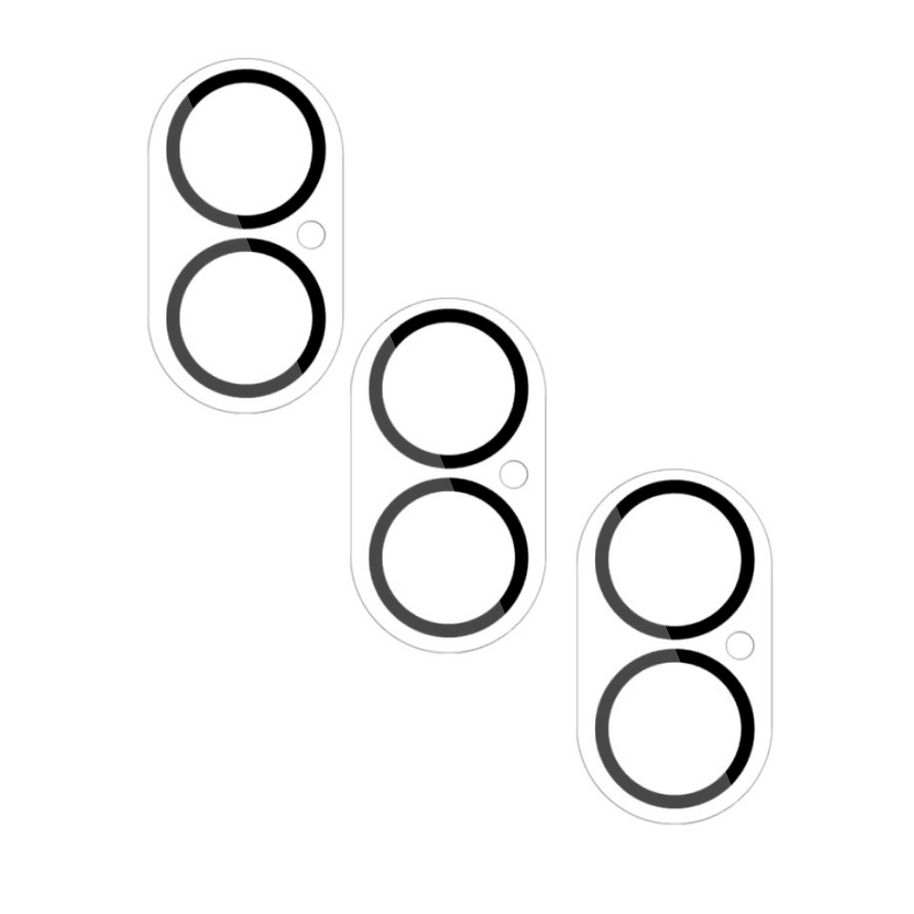 Qixxronics 3PCS Camera Lens Protector for iPhone 17 Clear Tempered Glass Lens Cover Flim