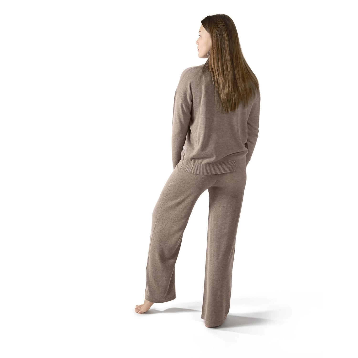 MeMoi Women's Turtleneck Sweater and Knit Pants Lounge Set