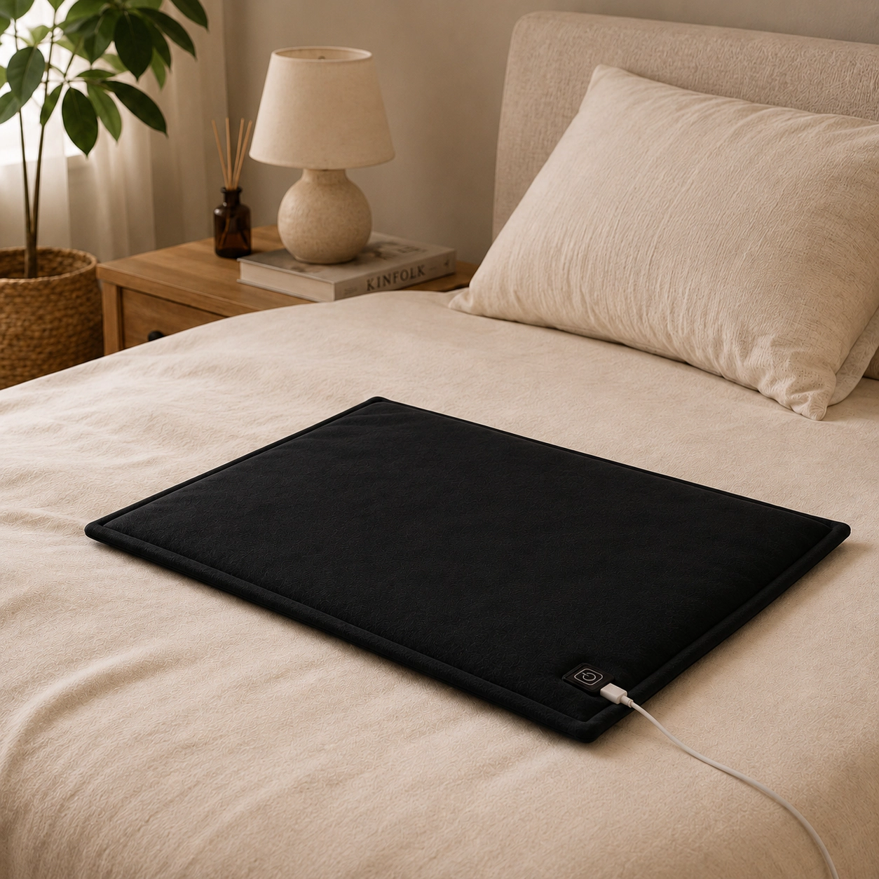 Pursonic Unisex Extra Large USB-C Heating Pad with 3 Heat Settings & Auto Shut-Off for Muscle Relief and Relaxation