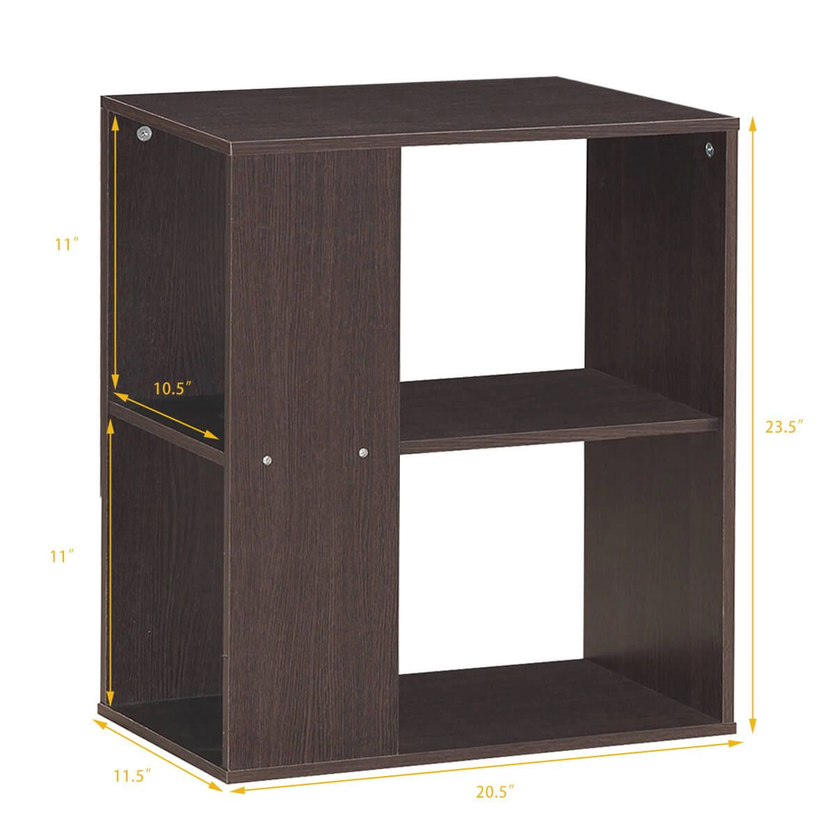 SlickBlue 3 Tier Side Table with Storage Shelves for Small Spaces