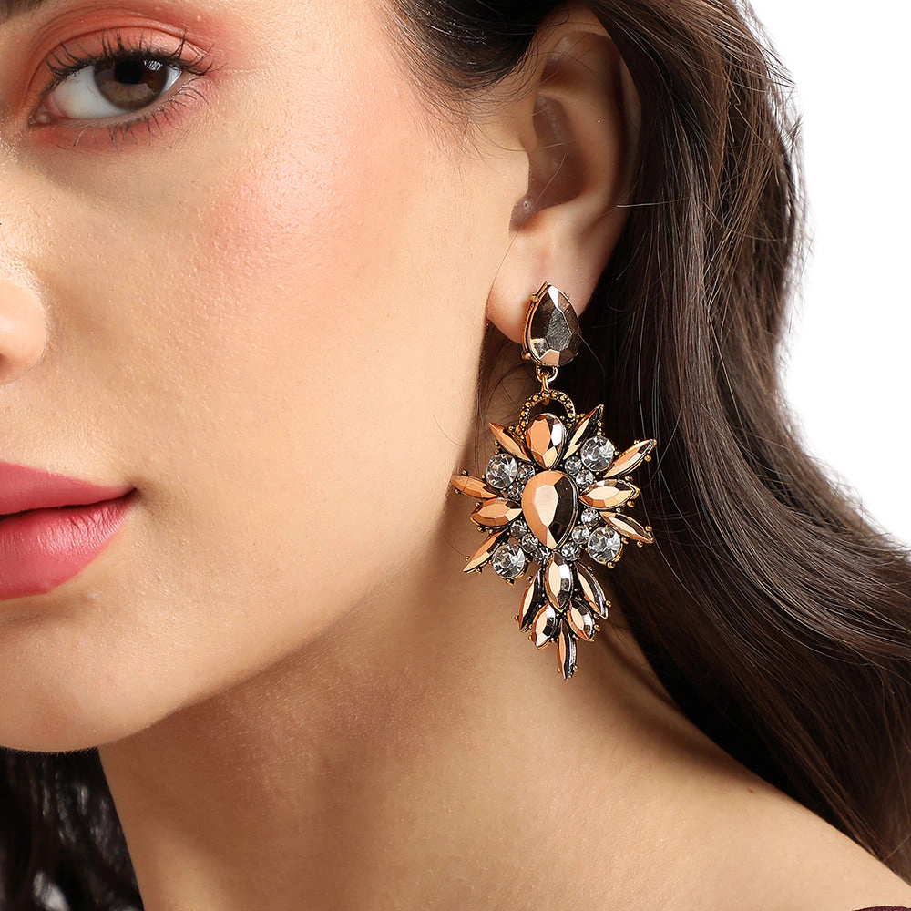 SOHI Women's Crystal Drop Earrings
