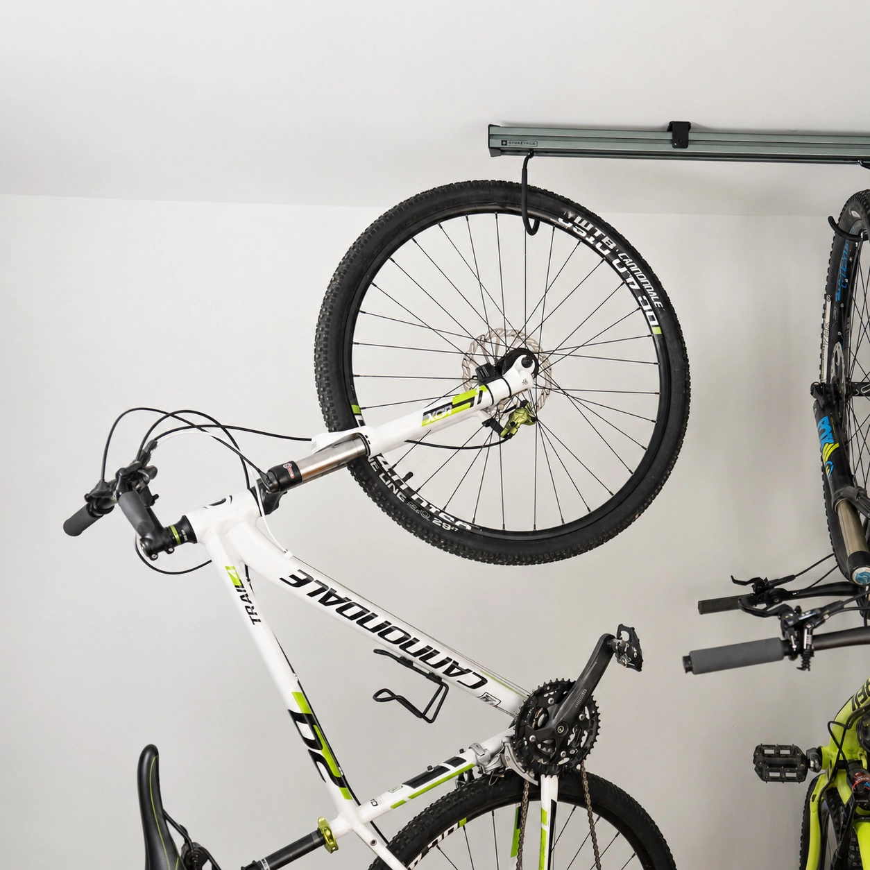 StoreYour CycleSlide Ceiling Mounted Bike Rack, Holds 1 to 4 Bikes