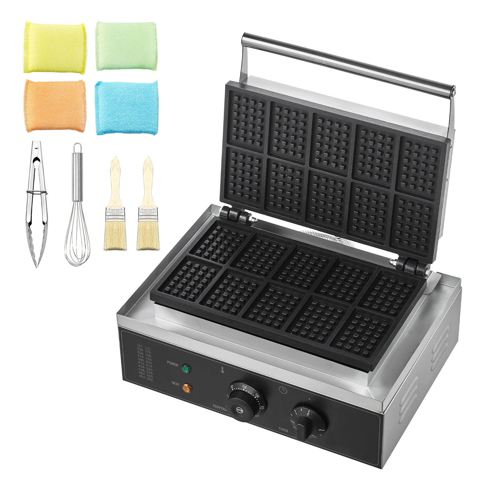 HONGGE Commercial Waffle Maker, Waffle Baker Machine