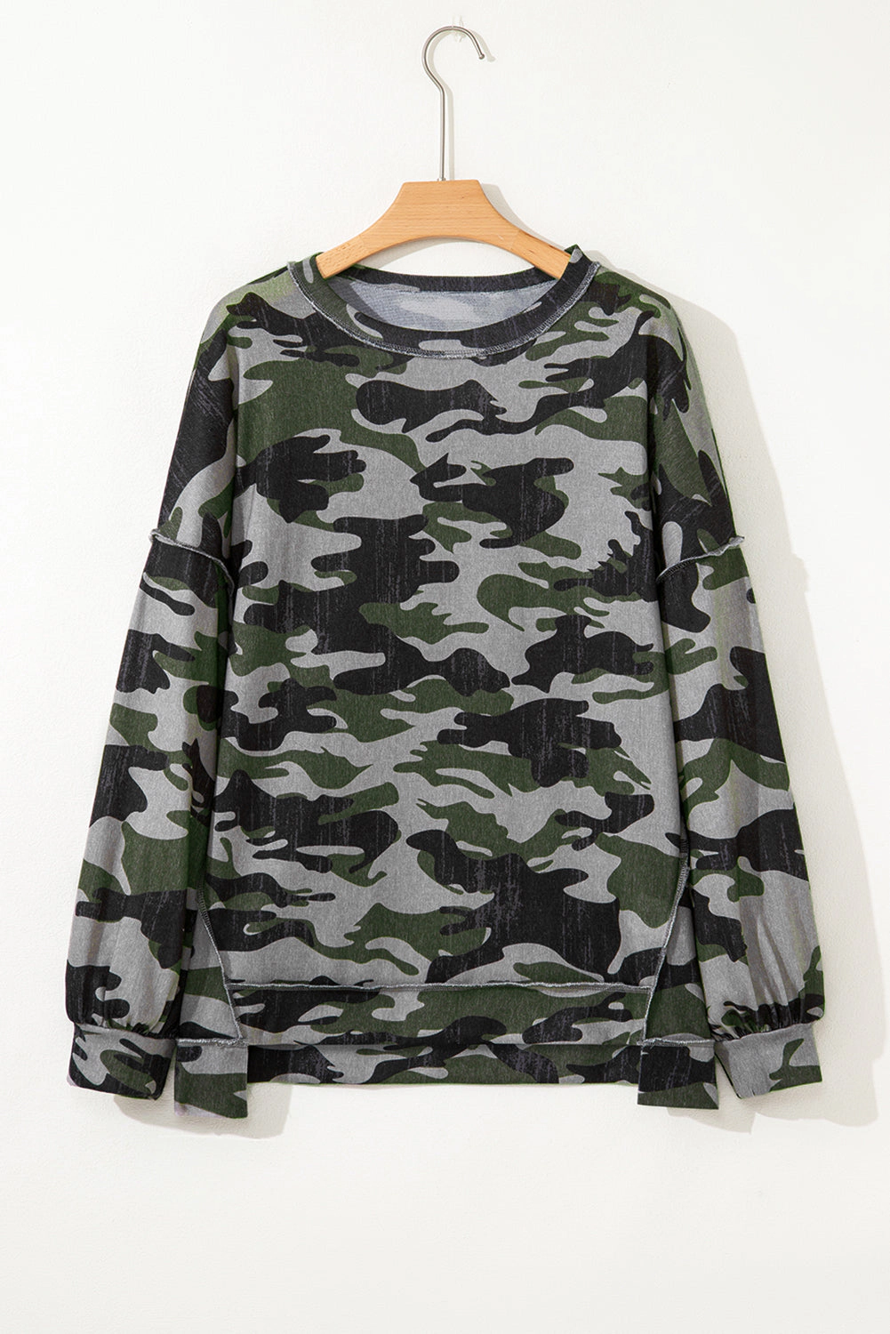Threaded Pear Women's Honey Patchwork Drop Shoulder Sweatshirt