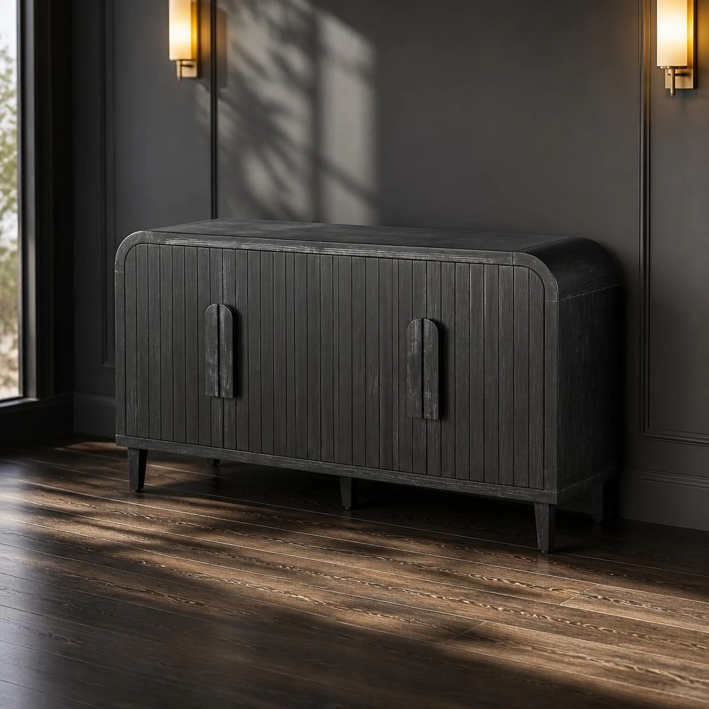 GOODSILO Solid Wood Multi-Compartment Storage Cabinet