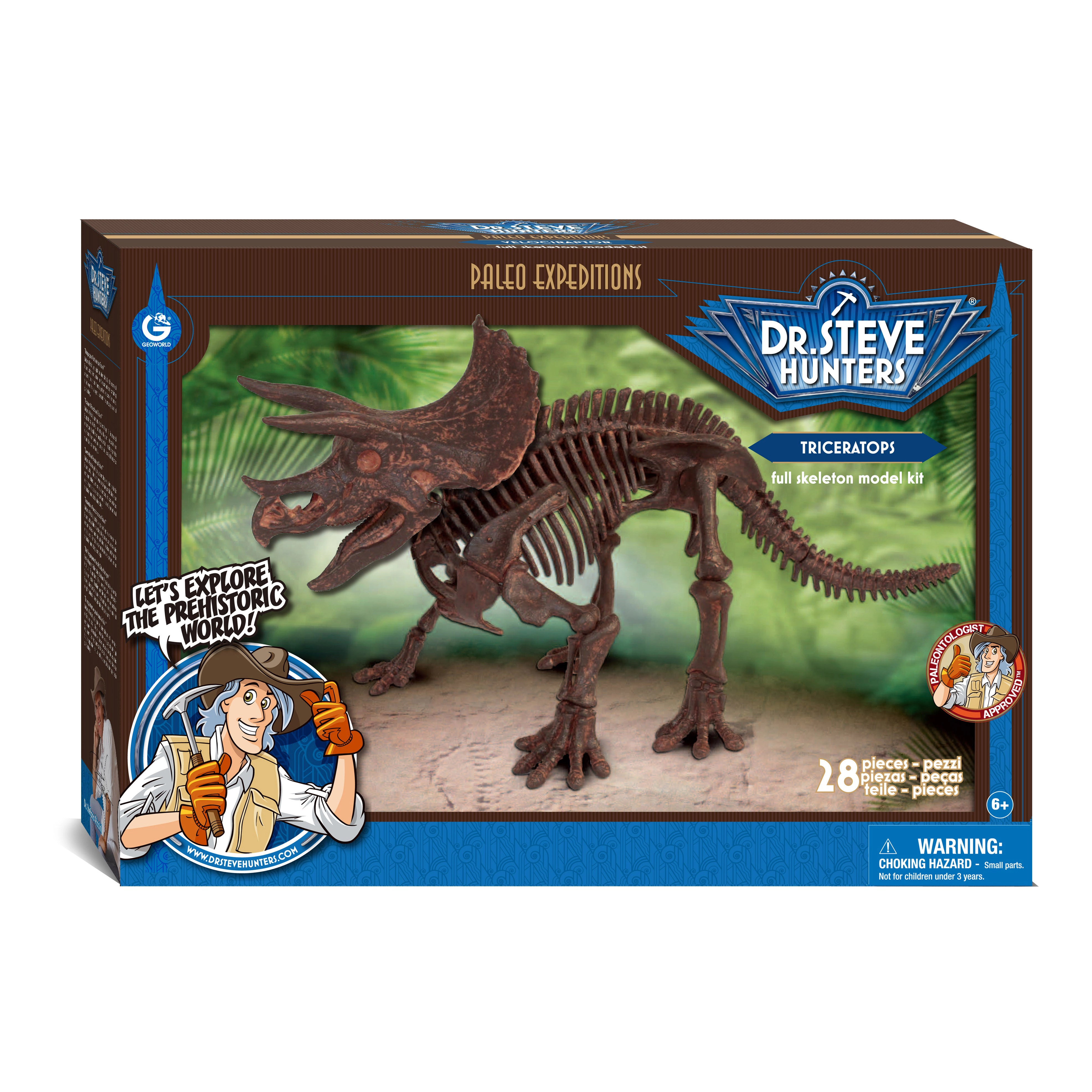 Geoworld - Paleo Expeditions - Triceratops Kids Toy Set