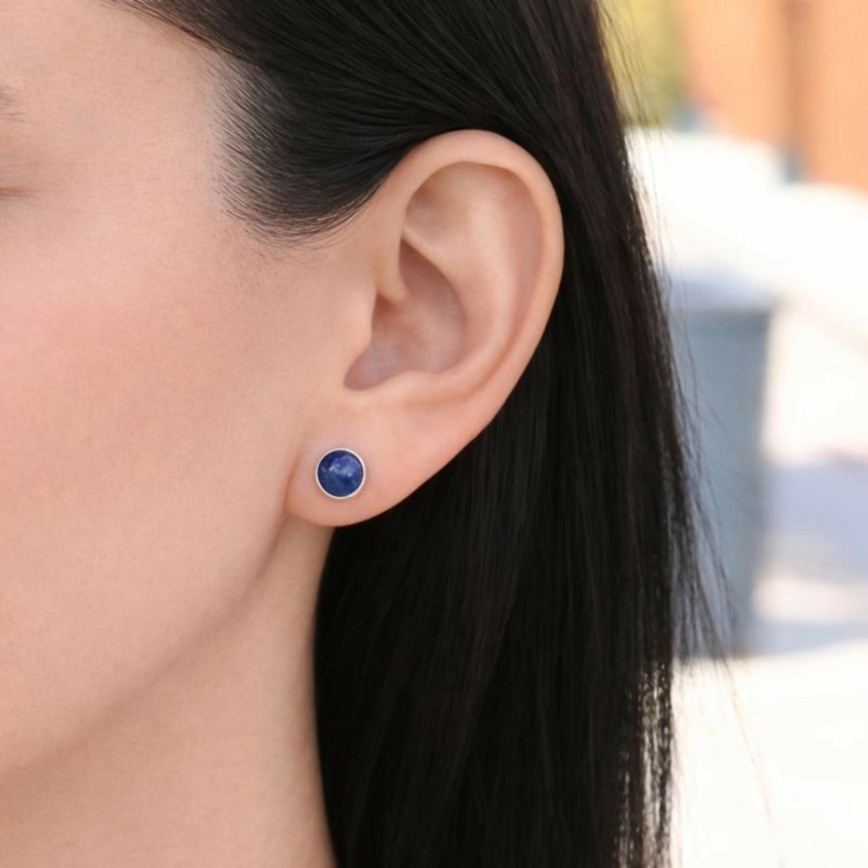 Wear Sierra Unisex Sterling Silver Handmade Stud Earrings