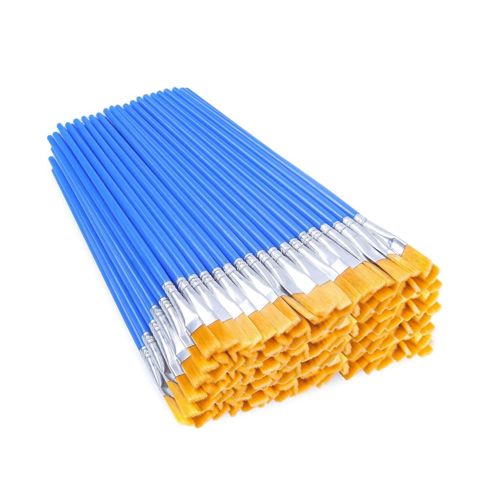 Byte Bonds 100 Piece Flat Paint Brushes