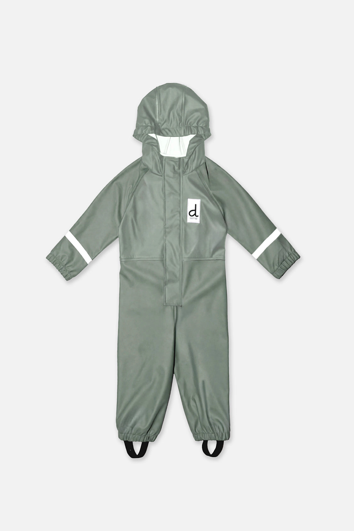 Deux par Unisex Color-Block Hooded Full-Zip Rain One Piece