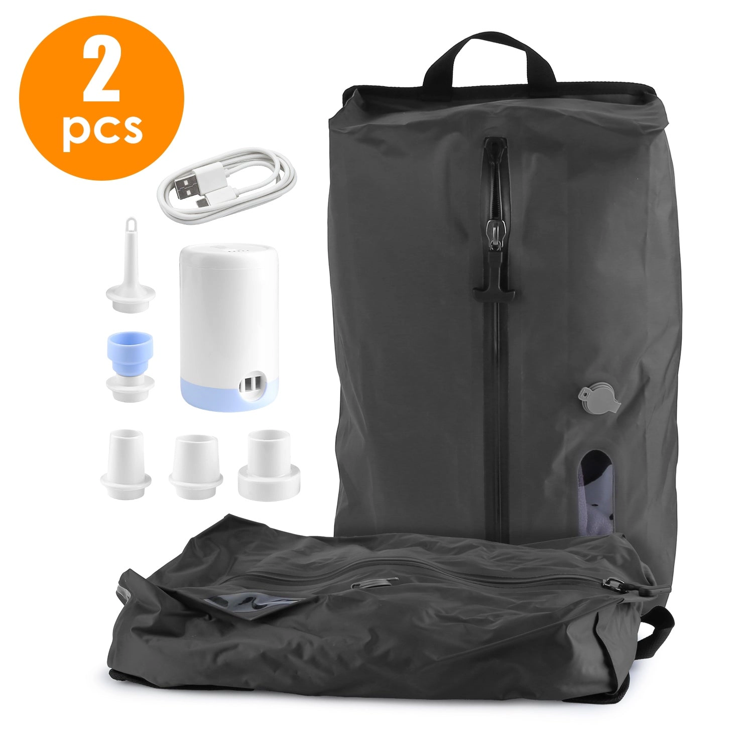 GBruno 2 Pcs Waterproof Vacuum Storage Bags With Pump