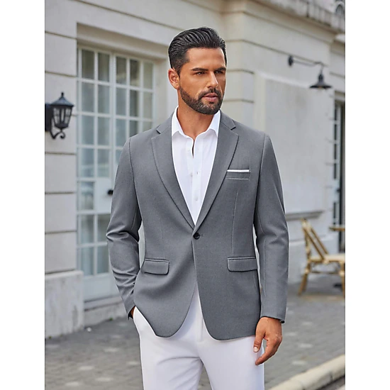 COOFANDY Men's Slim Fit Notch Lapel Casual Blazer Sport Coat Suit Jacket