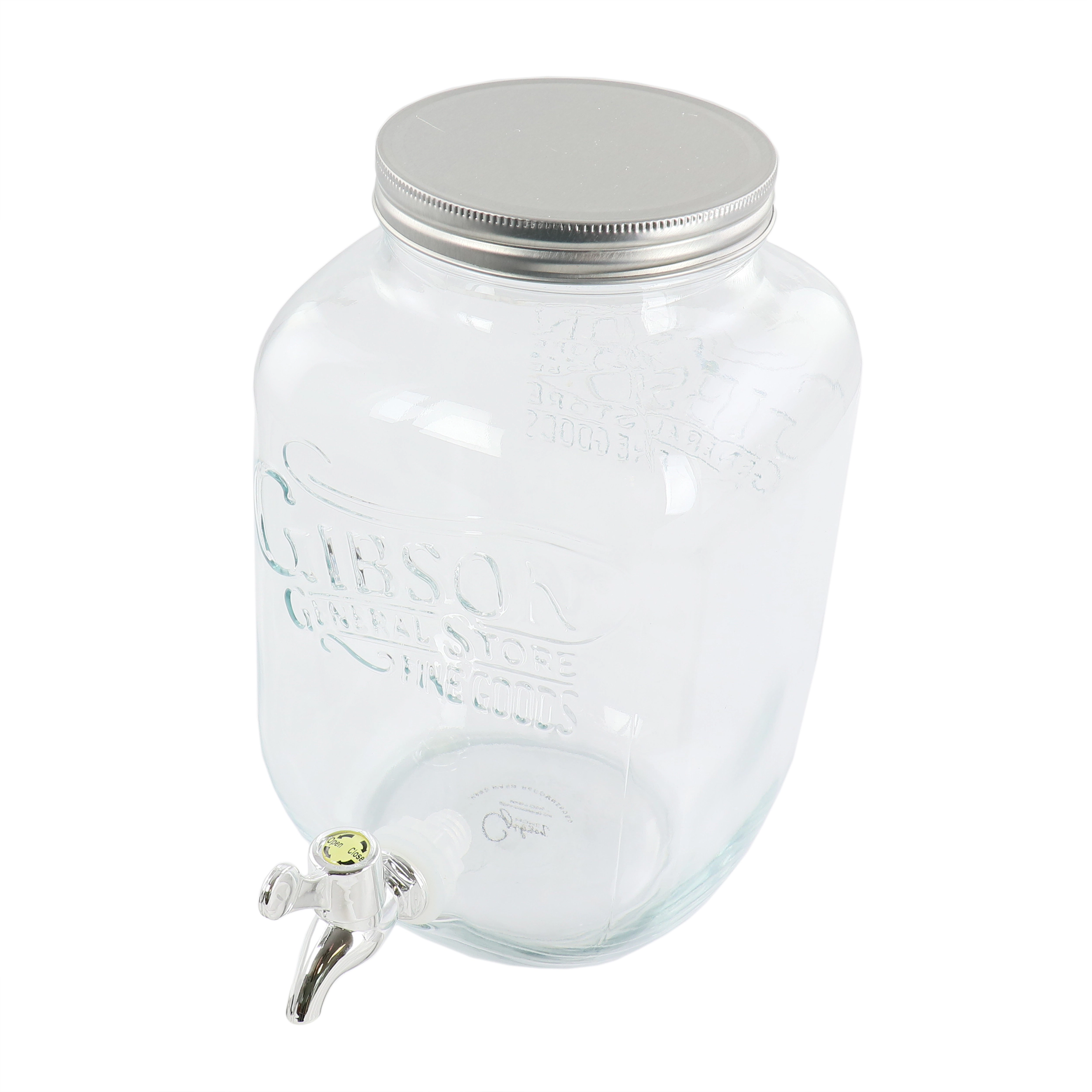 Gibson Home General Store 1.1 Gallon Glass Jar Beverage Dispenser
