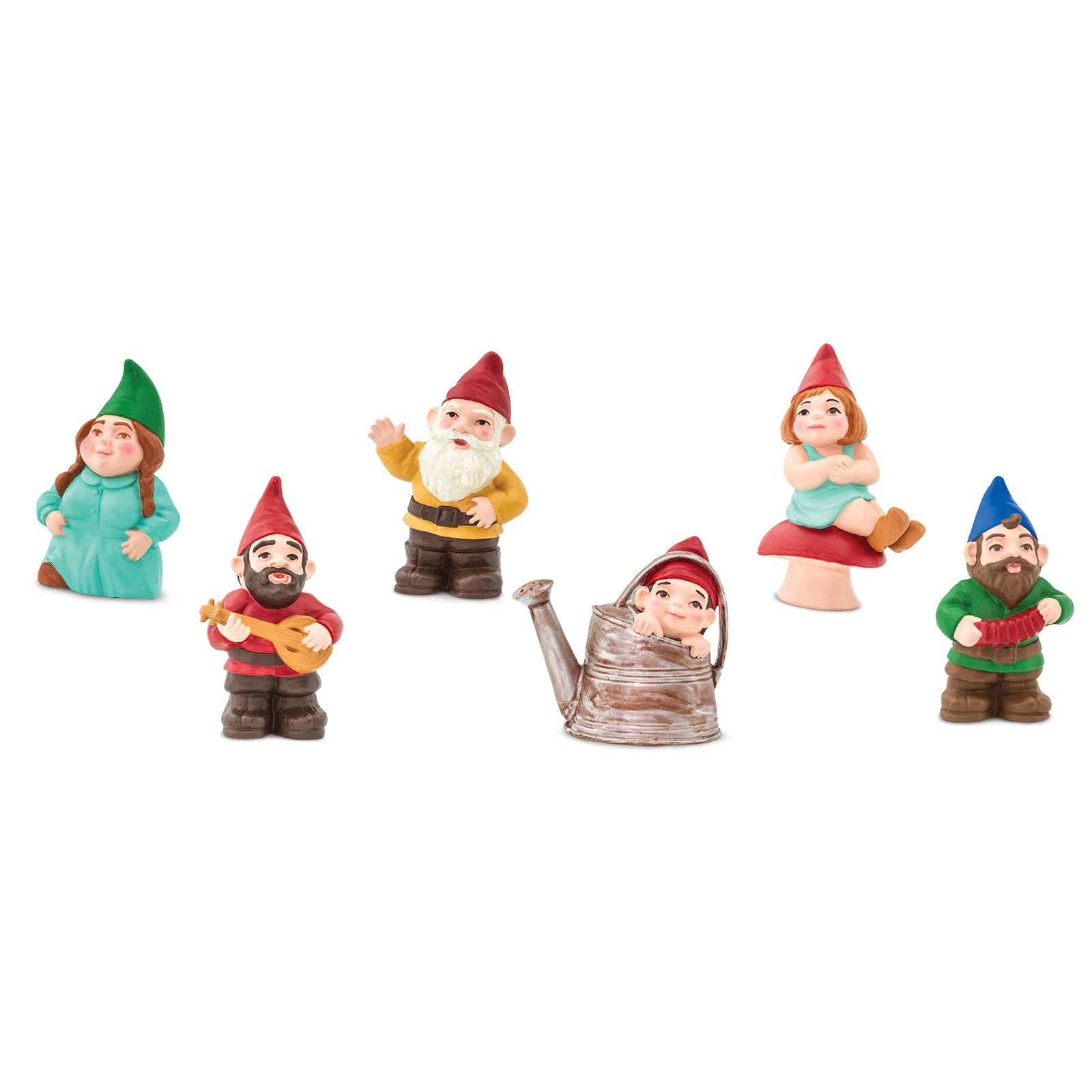 Safari Ltd. - Gnome Family Designer TOOB - contains 6 Mini Figurines