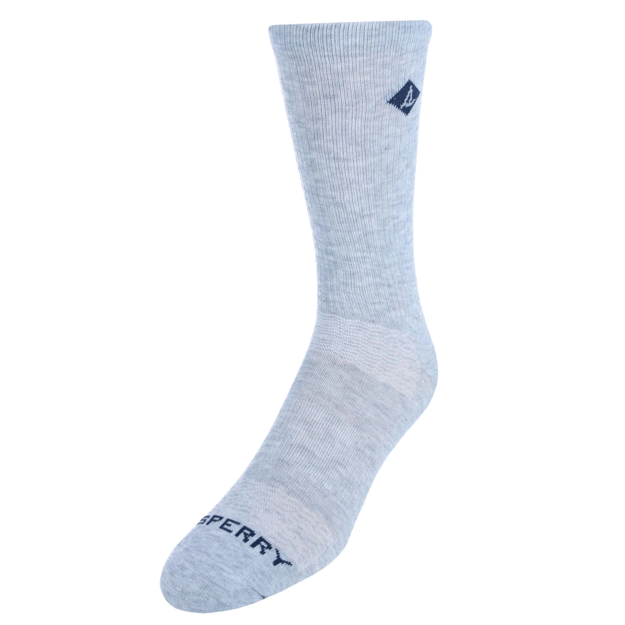 Sperry Men's Super Comfort Sneaker Crew Socks (Pack of 3)