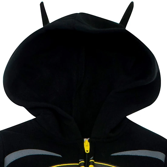 DC Comics Justice League Batman Cosplay Fleece Hooded Coverall with Cape